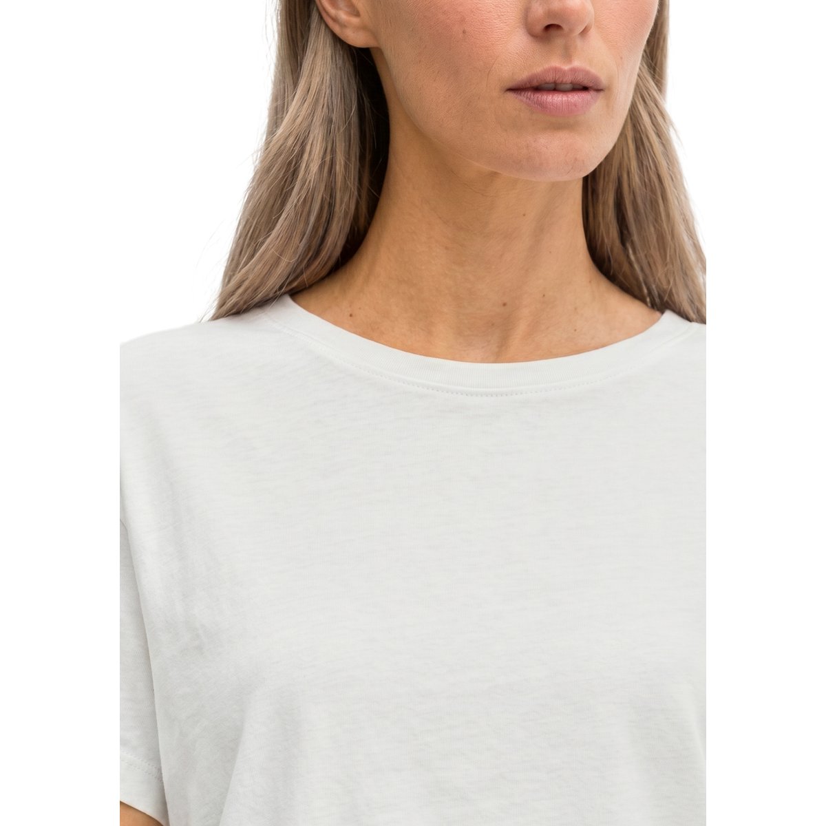 T-shirt ample basique en coton biologique blanc, MARC O'POLO