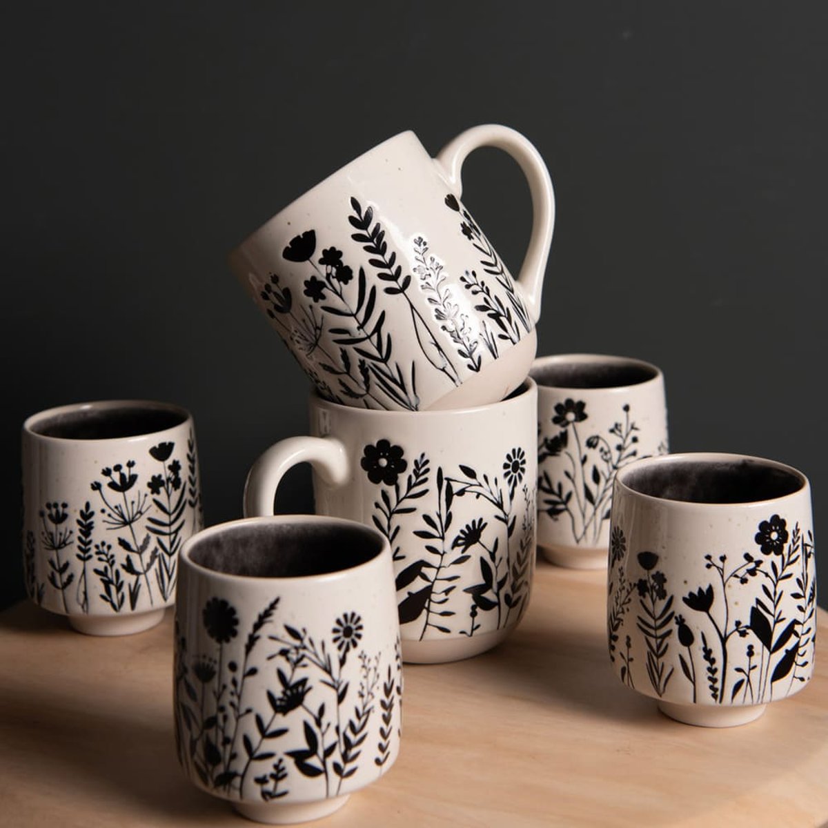 Coffret de 4 gobelets Ikebana 25 cl - IKEBANA blanc, TABLE PASSION