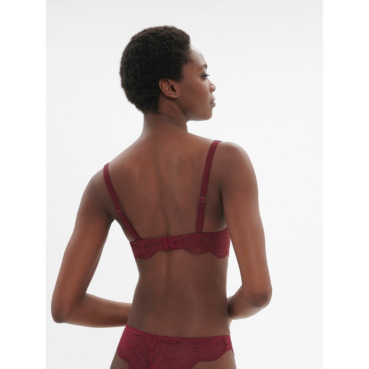 Soutien-gorge corbeille, KARMA rouge, SIMONE PERELE