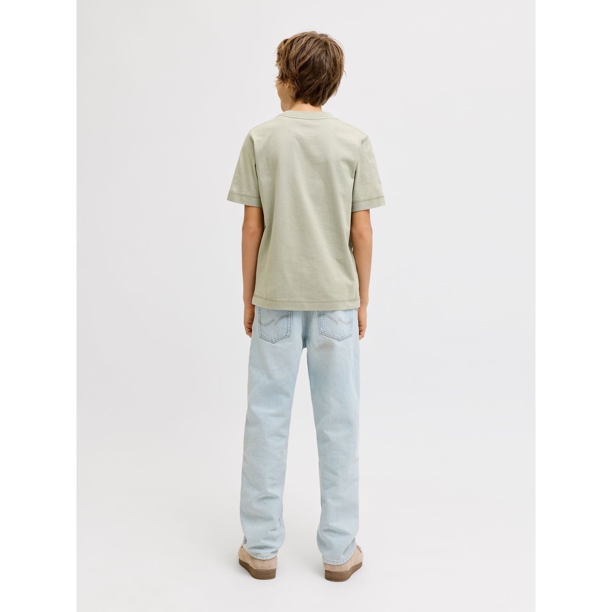 T-Shirt seagrass, JACK & JONES JUNIOR