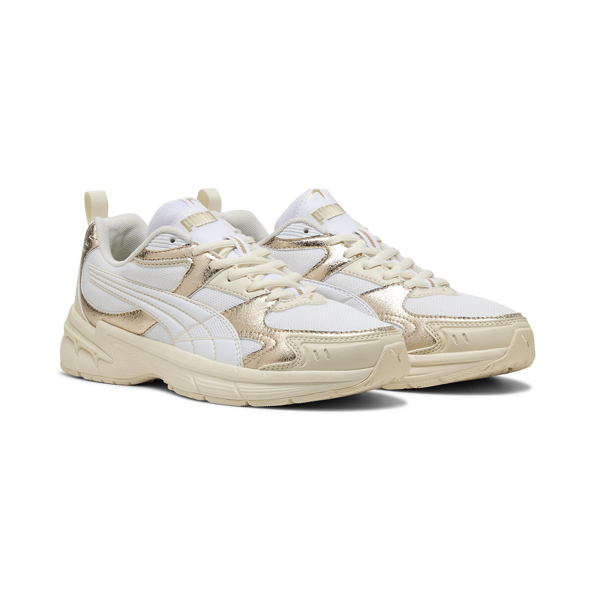 Baskets Milenio Tech 2000 Metallic Whisper blanc/doré, PUMA