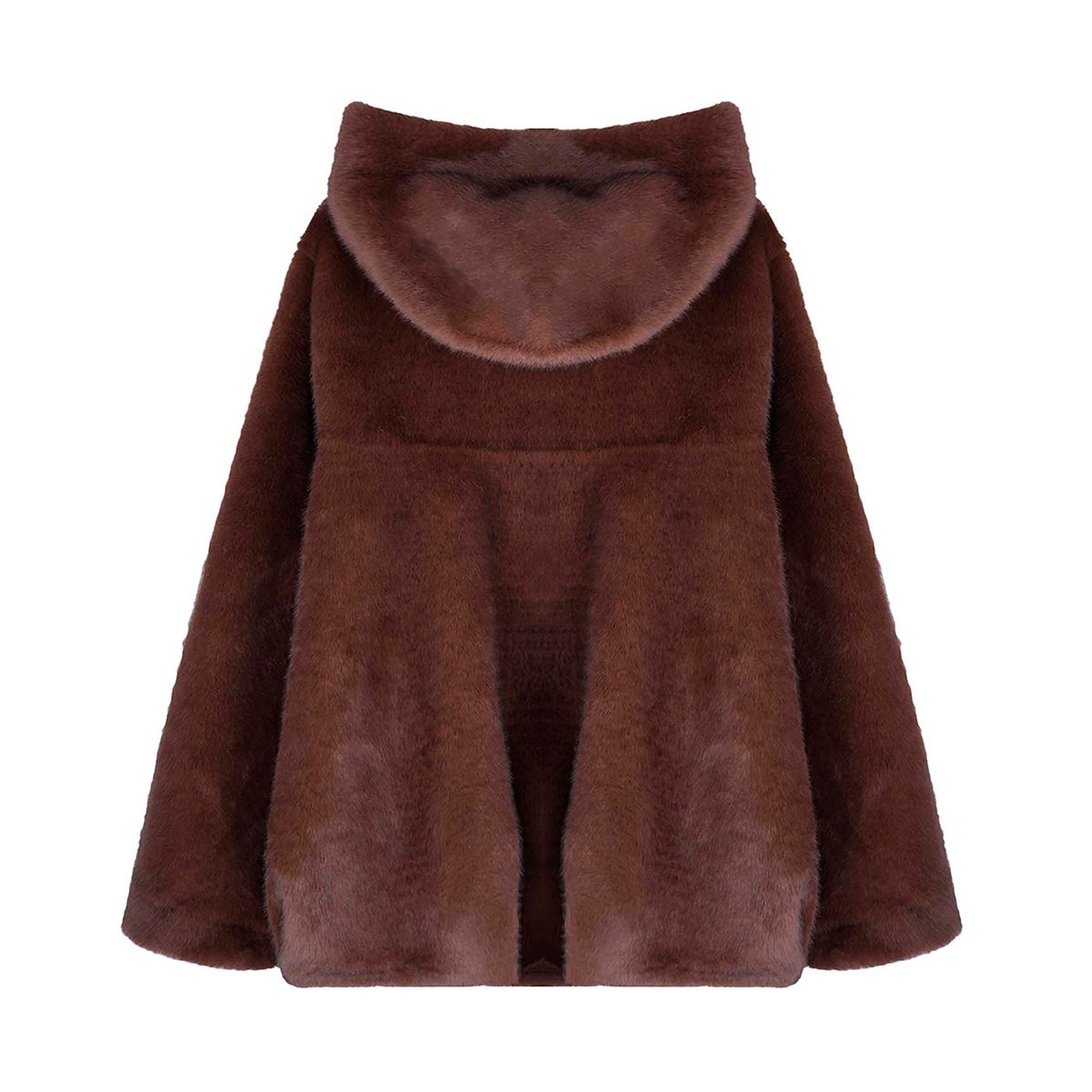 Veste fourrée manches longues HEDWIGE marron, WILD
