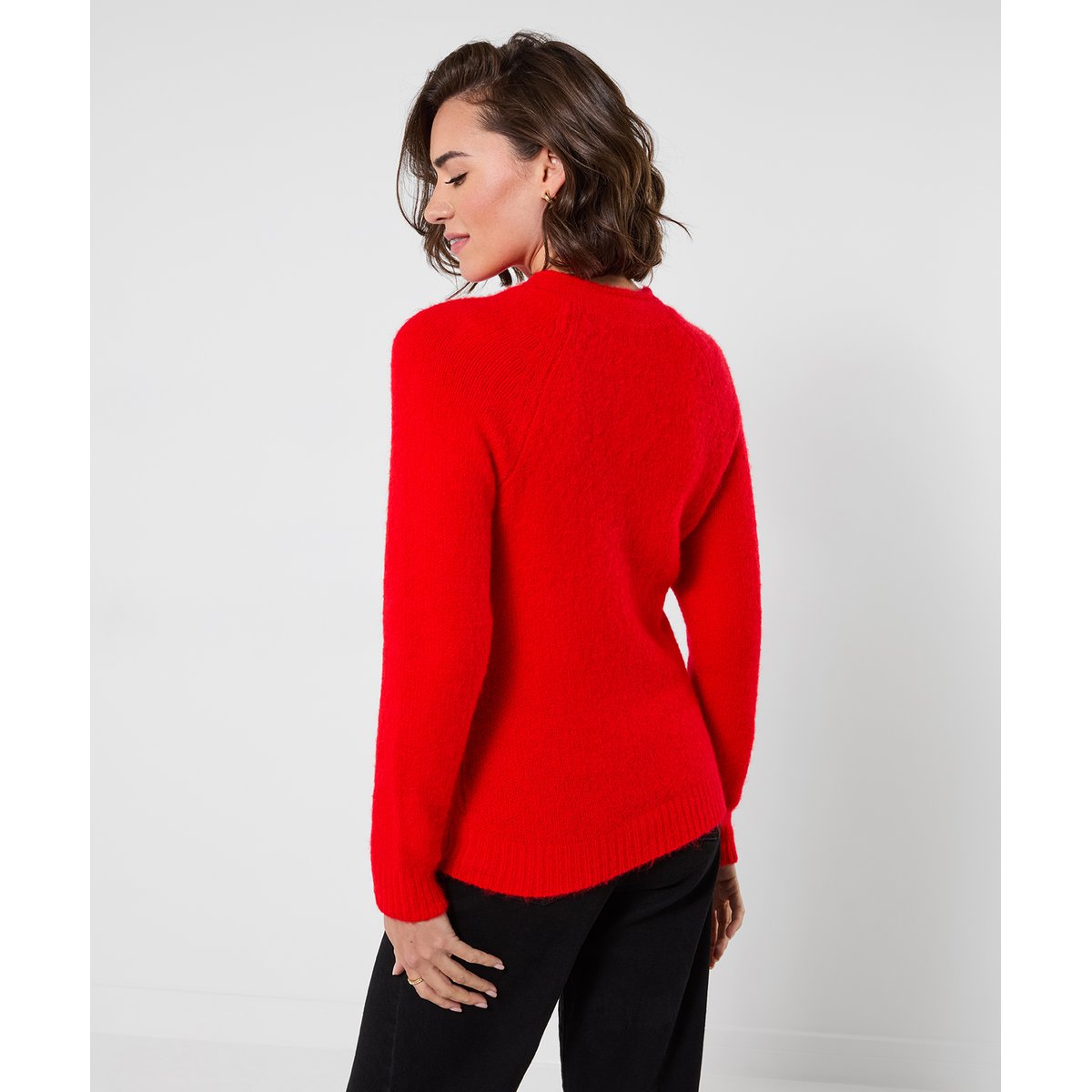 Pull à Col Noué Daisy rouge, JOE BROWNS
