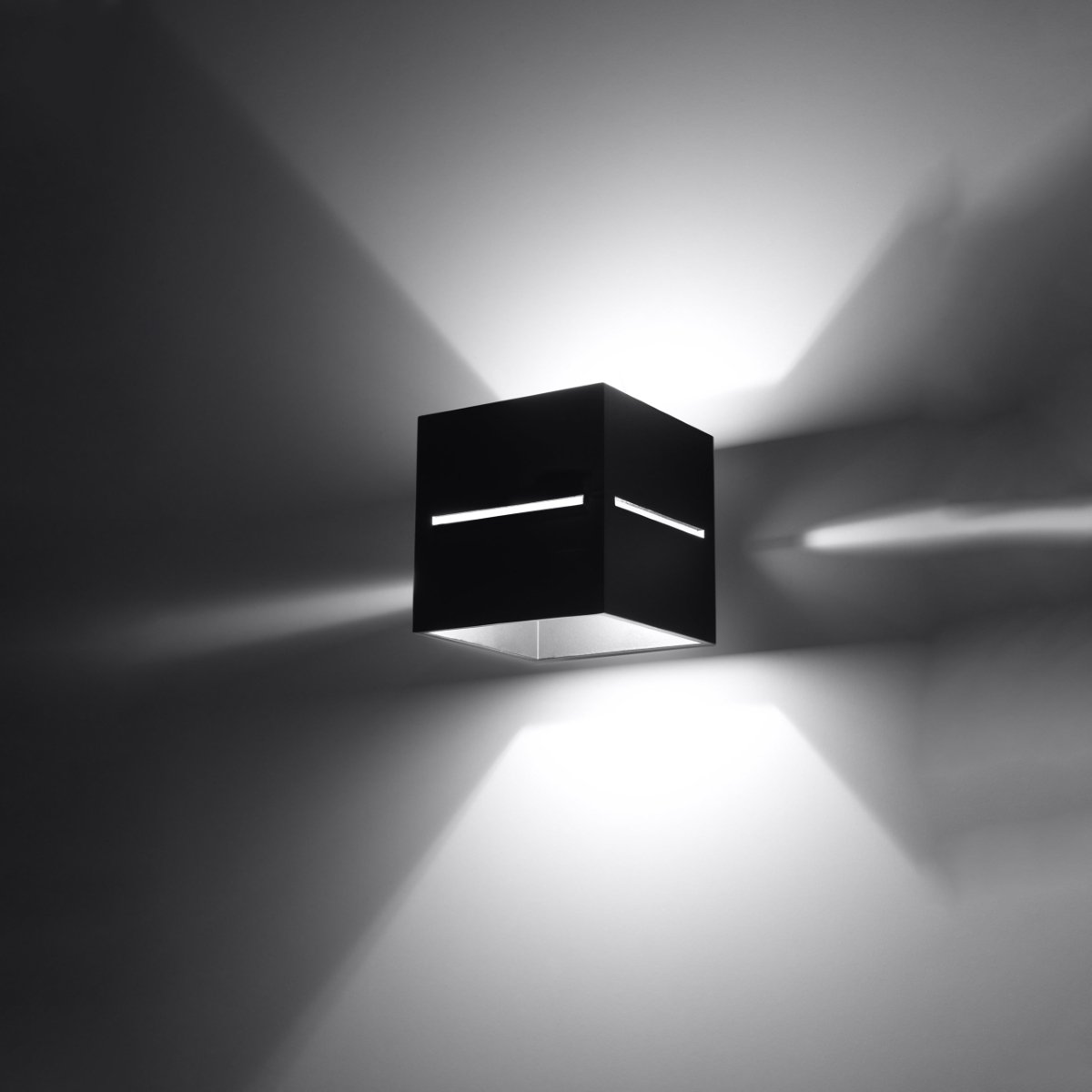 Applique Aluminium Noir G9 1 Lobo noir, EDEN