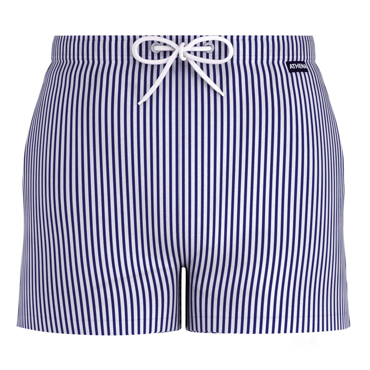 Bermuda de bain medium homme SUMMER CAMP bleu marine, ATHENA