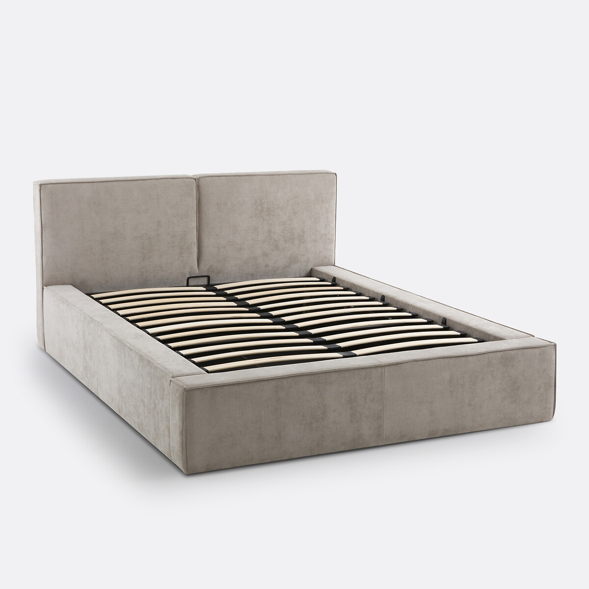 Lit coffre avec sommier relevable, SEVEN grège, LA REDOUTE INTERIEURS