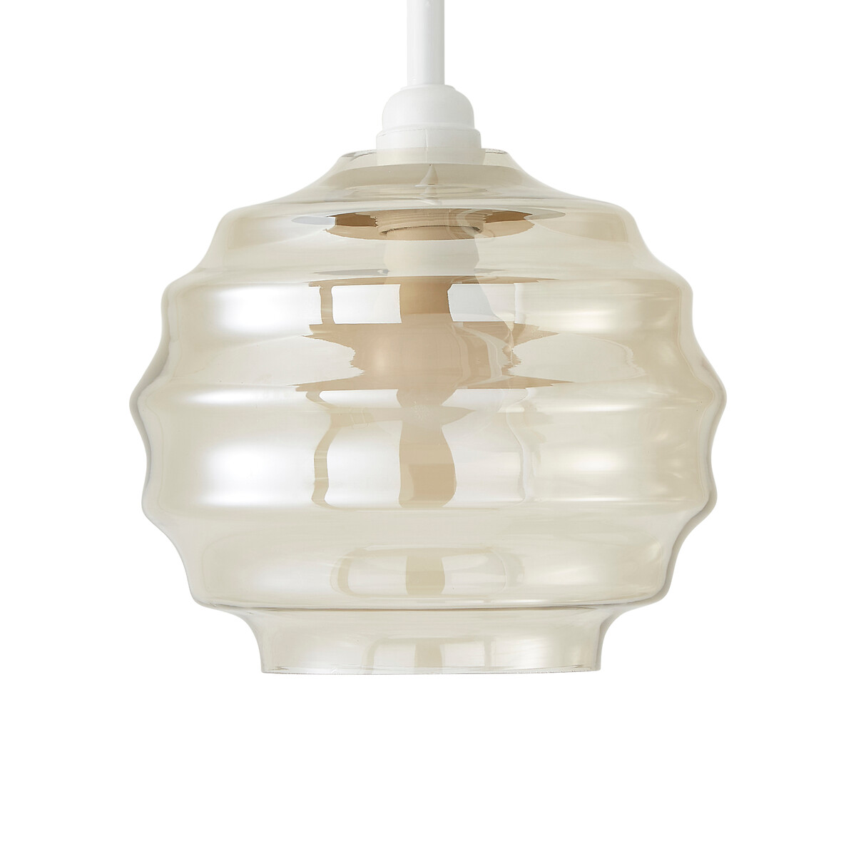 Paige Bubble Glass Easy Fit Pendant Shade in Champagne champagne, SO'HOME
