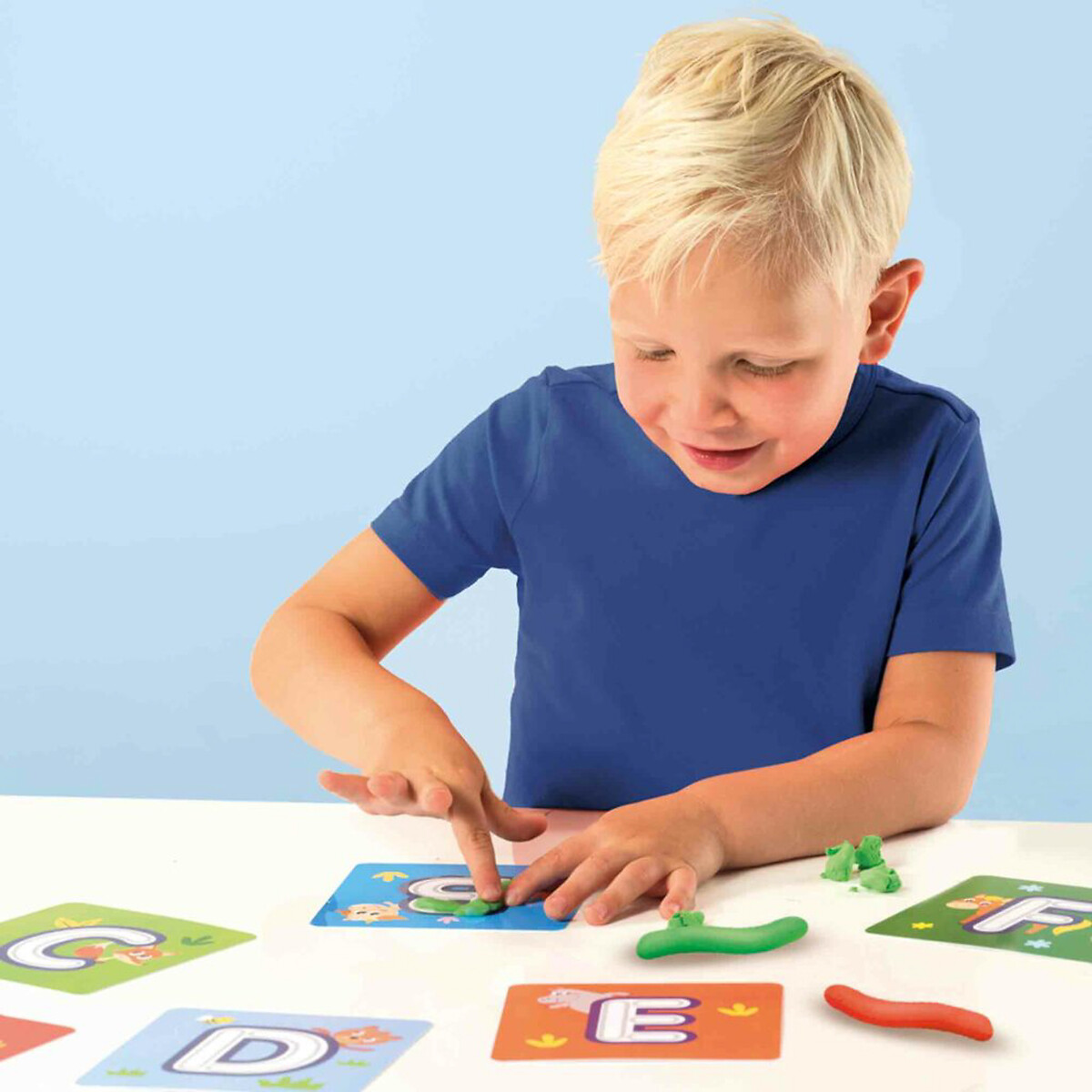 Brinquedo "Eu aprendo o alfabeto com pasta de modelar", SES multicolor, SES
