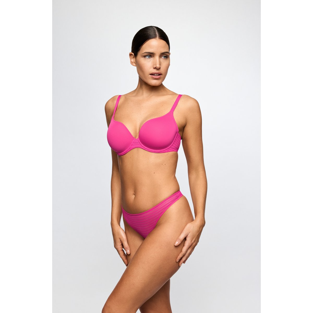 Soutien gorge rembourré - forme coeur BASYL rose - very berry, MARIE JO