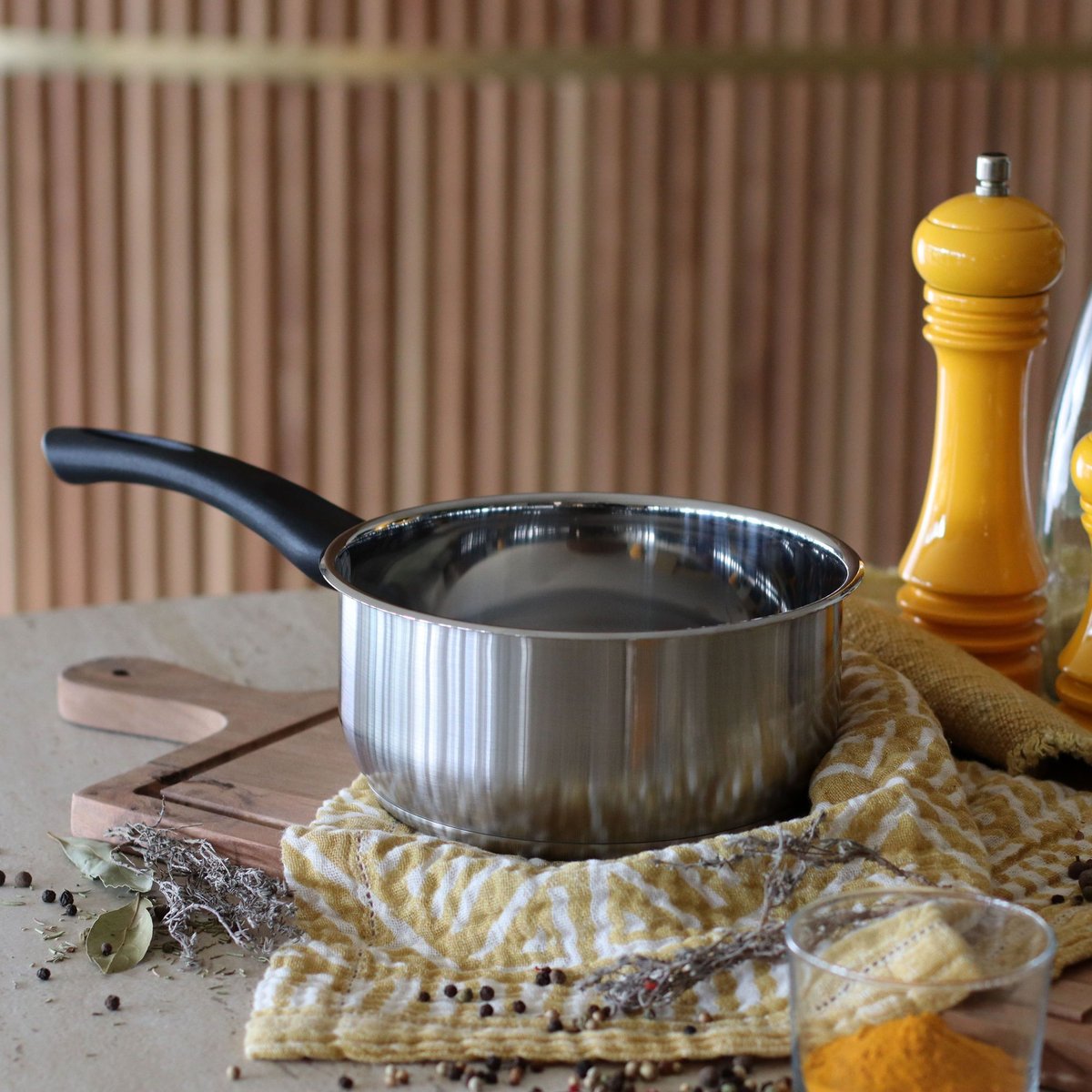 Casserole en acier inoxydable, FIRST inox, MENASTYL