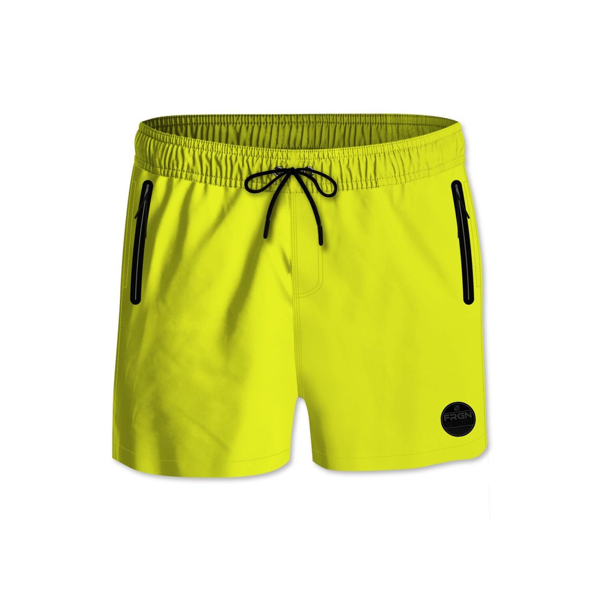 Maillot de Bain Short Microfibre jaune/noir, FREEGUN