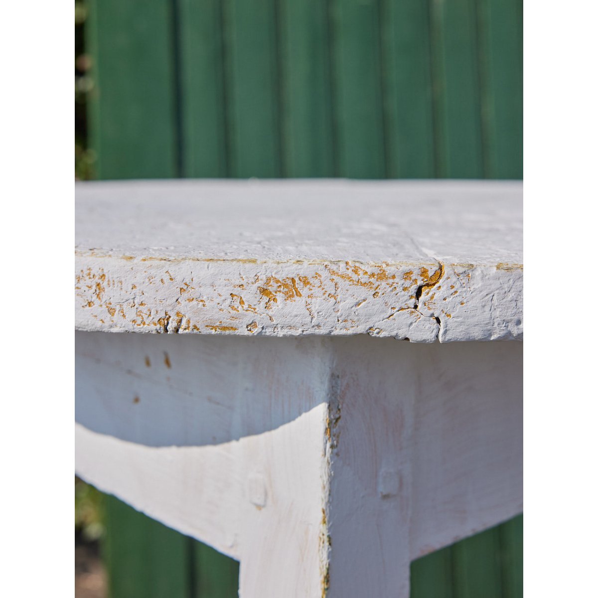 Table en bois blanc brut Francine N°1409 - Bon état blanc, DEBONGOUT