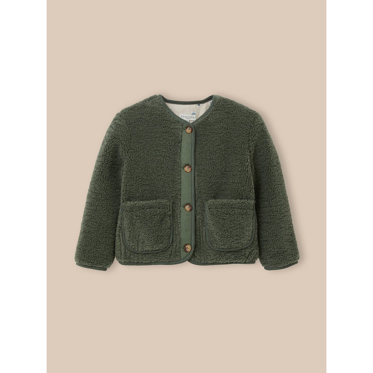 Veste en sherpa vert, CYRILLUS
