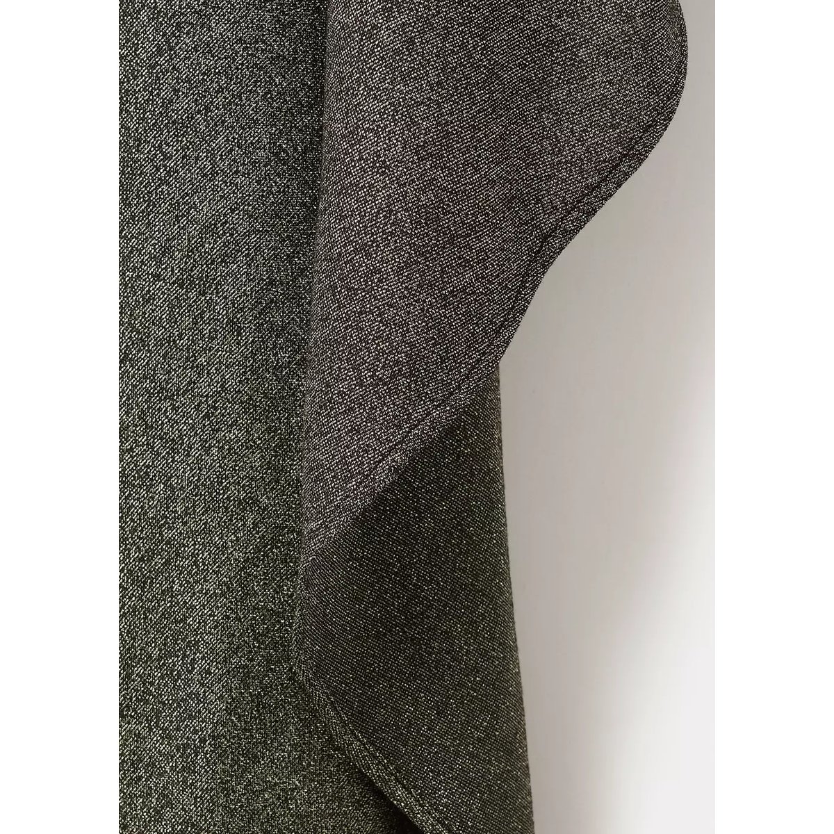 Cape asymétrique en fil textile noir, MANGO
