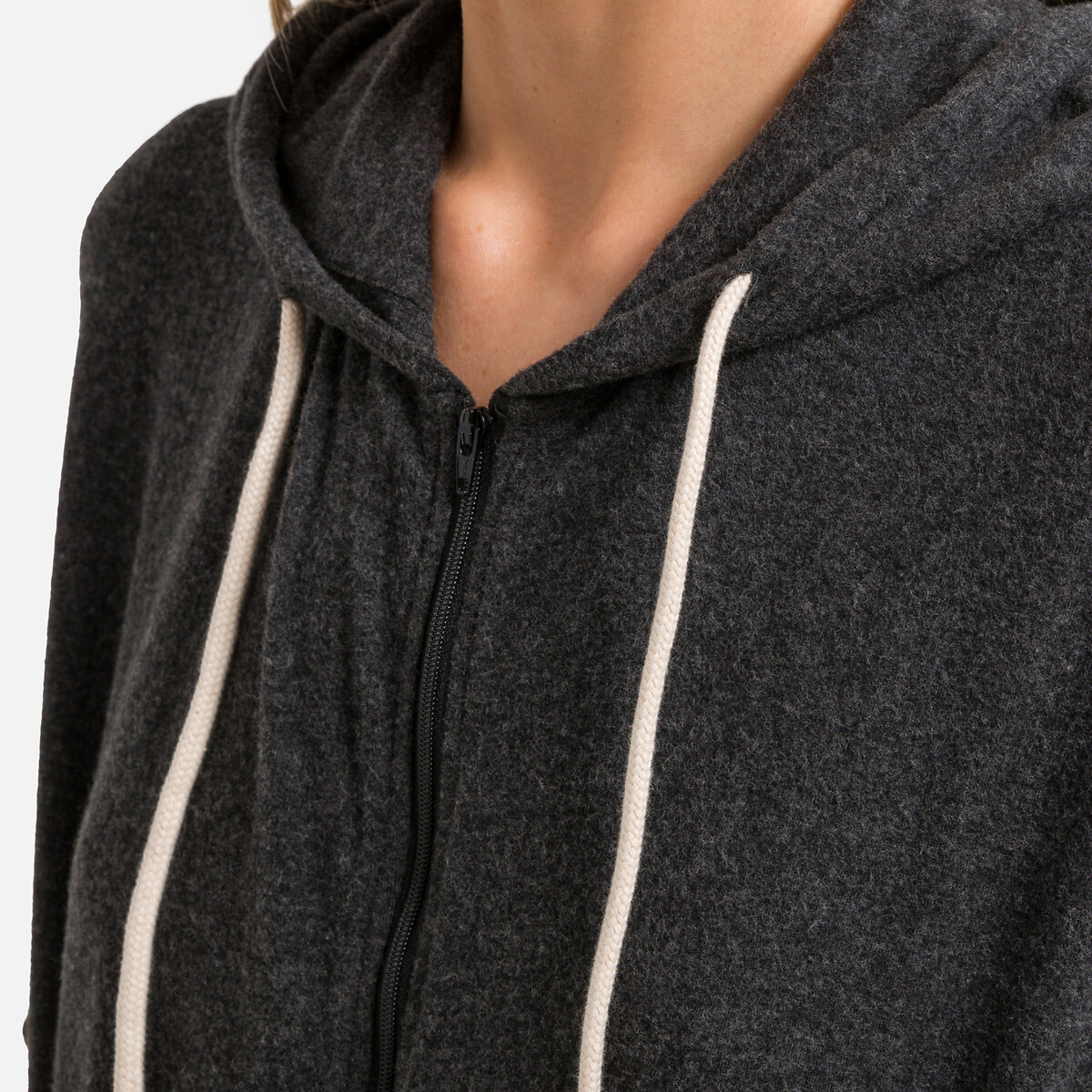 Sweat zippé à capuche YPAWOOD carbone, AMERICAN VINTAGE