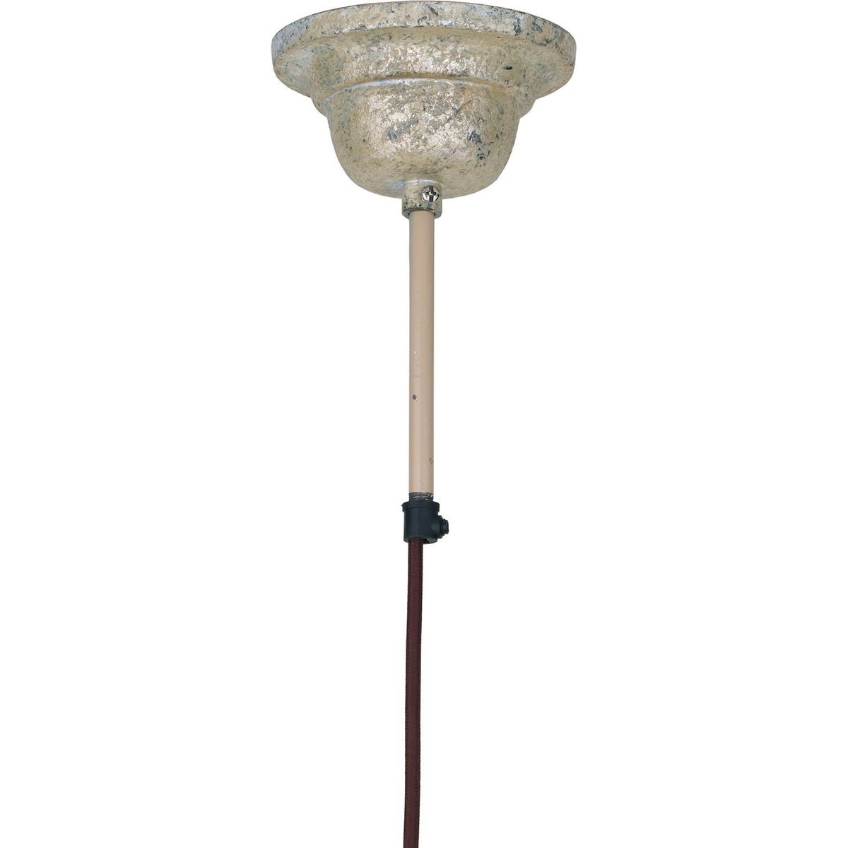 Suspension en fer galvanisé ronde or vieilli patiné mat, ARTE ESPINA