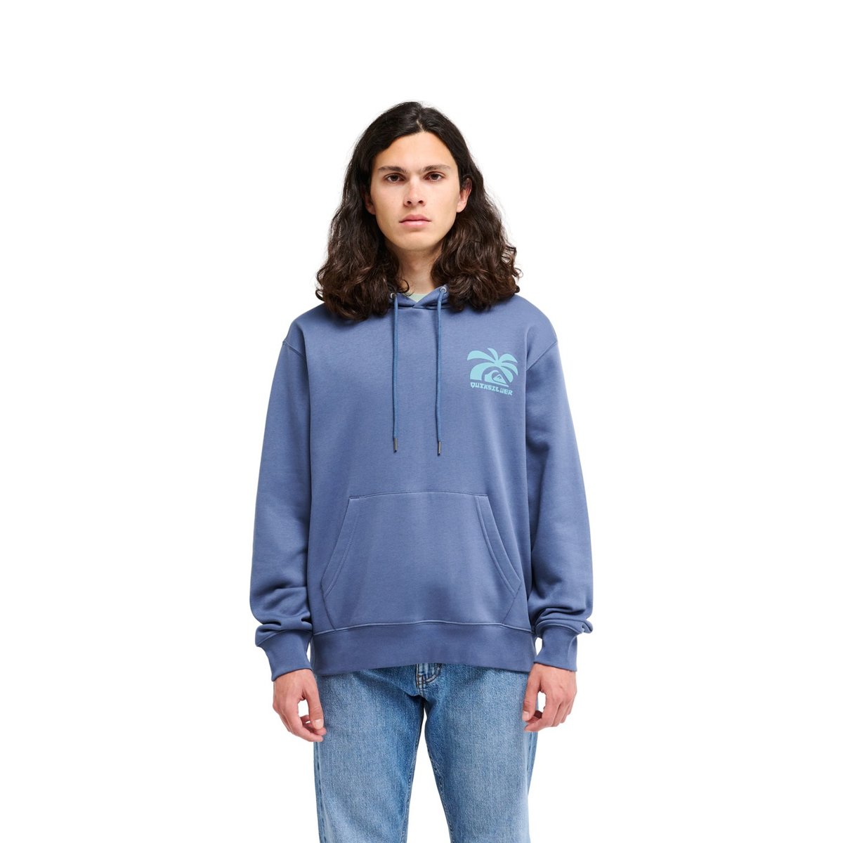 Sweat capuche SALT WATER PALM RISE bleu vintage indigo, QUIKSILVER