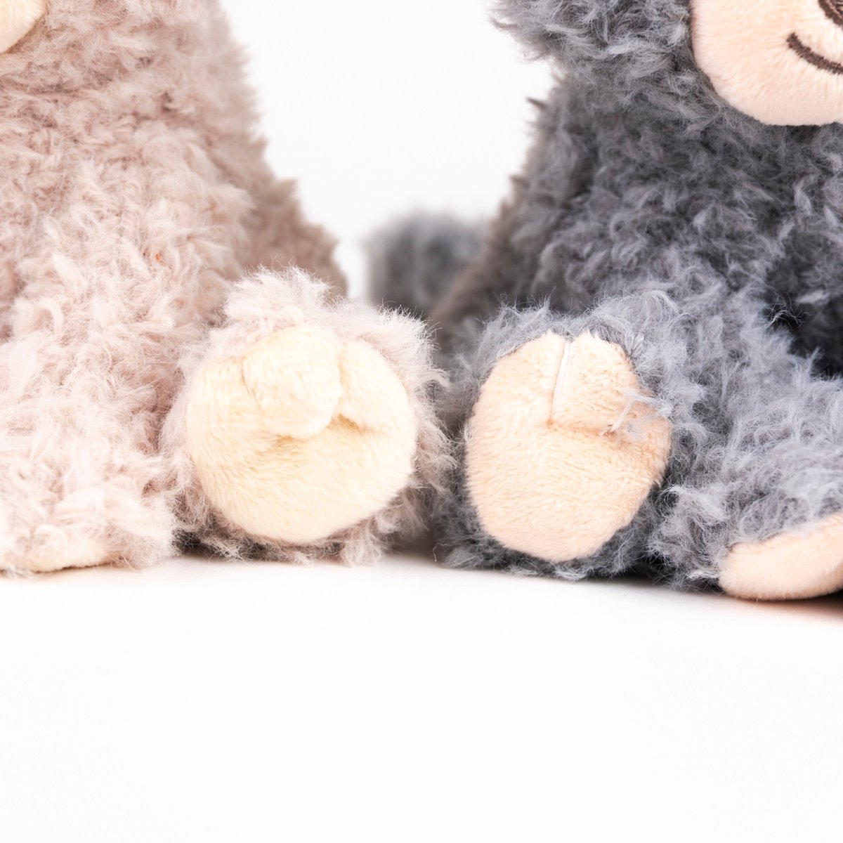 Duo peluches chats Romy 15 cm beige et gris, EGMONT TOYS