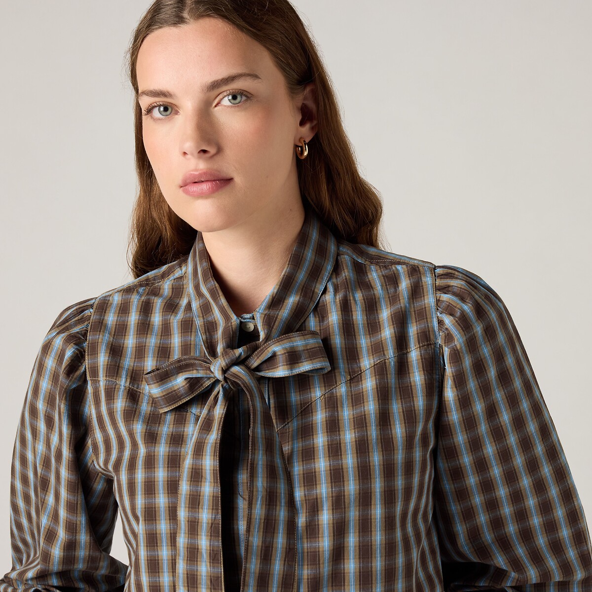 Chemise col lavallière Judice gris, LEVI'S