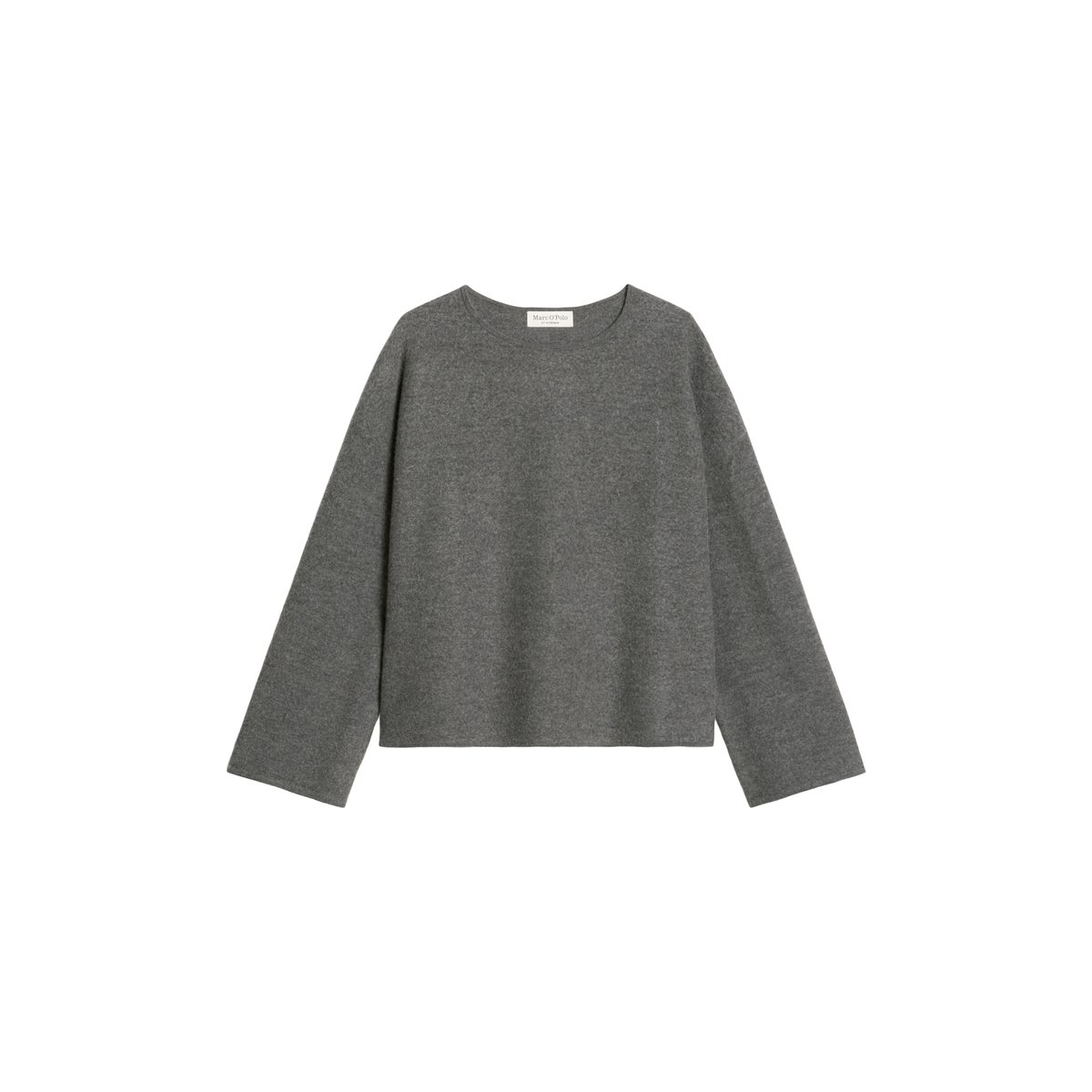 Pull en vrac en laine bouillie gris foncé, MARC O'POLO