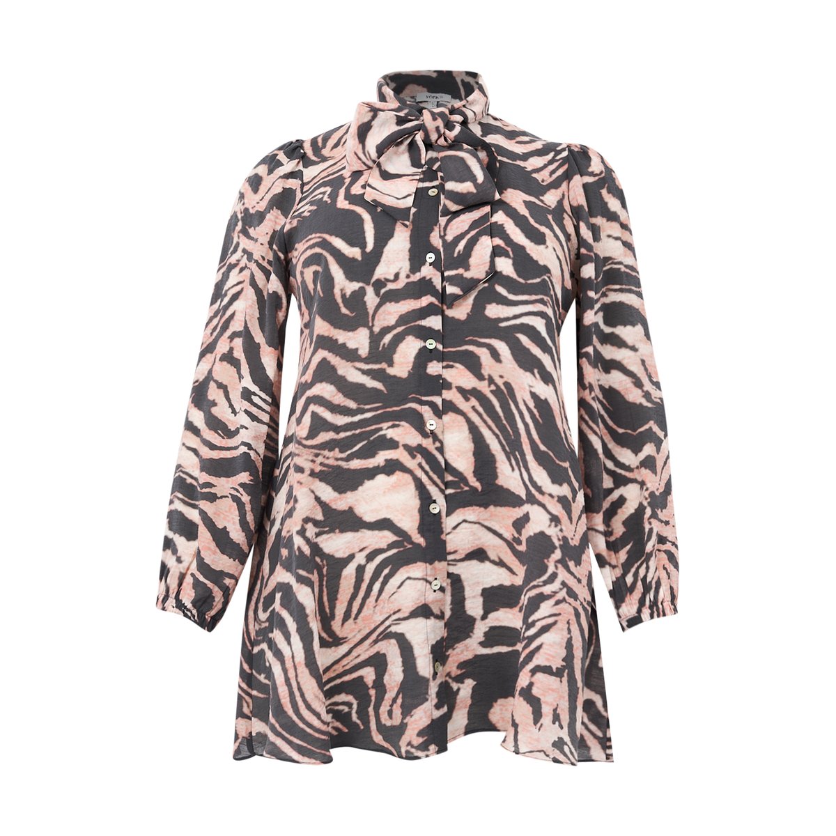 Chemise imprimée noir, YOEK