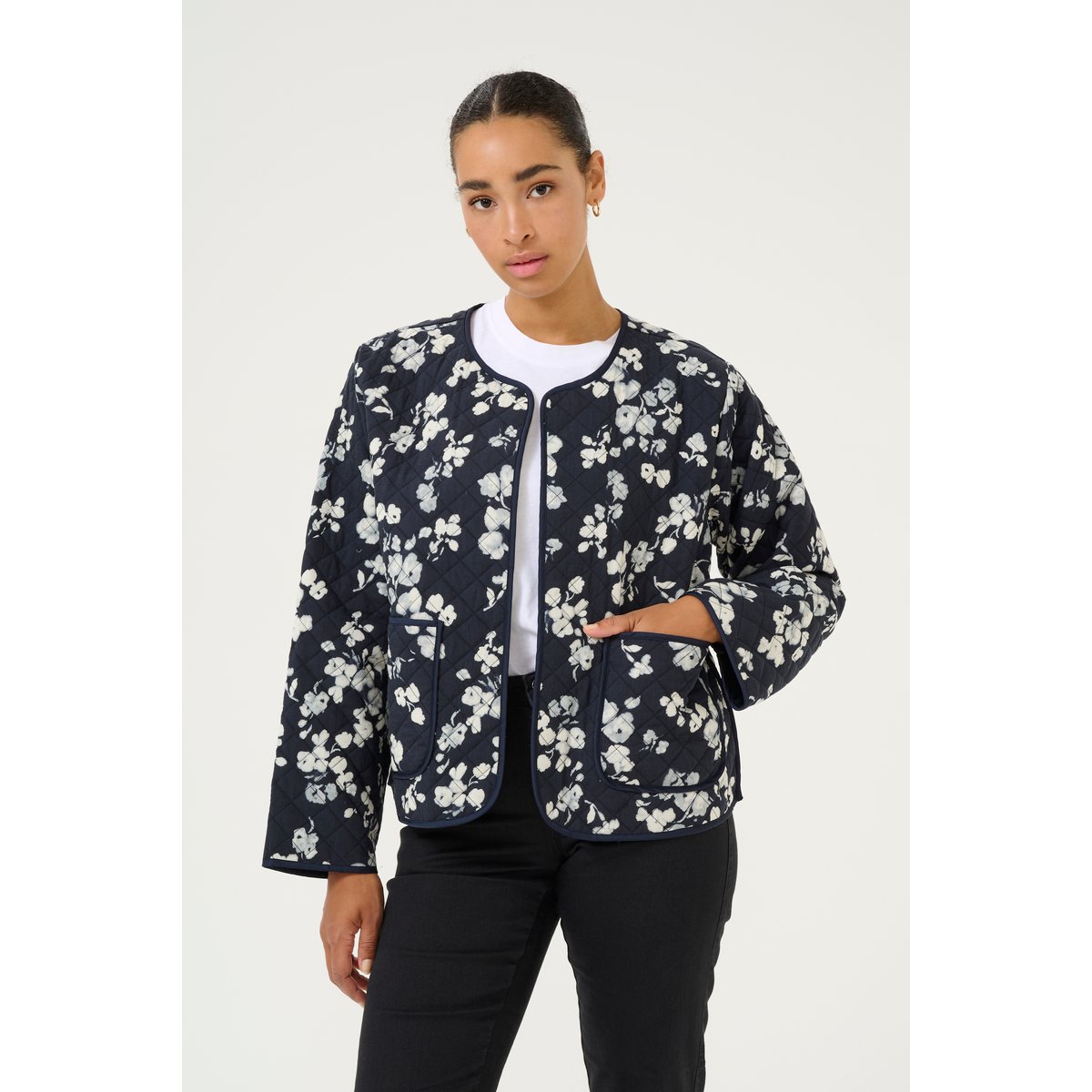 Outerwear imprimé marine flower, KAFFE