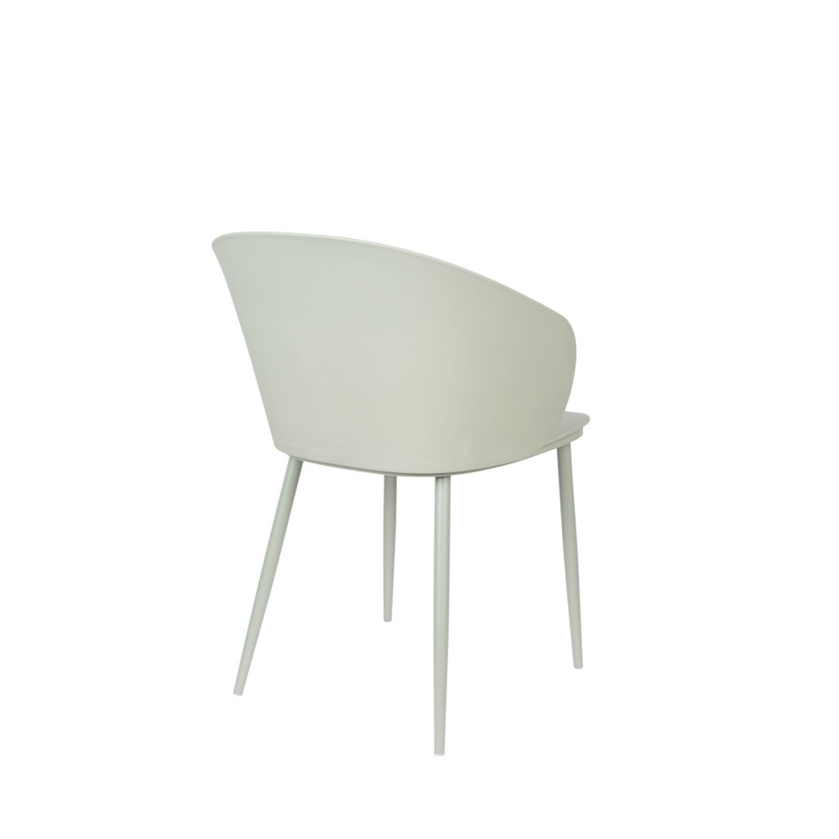 Lot de 2 chaises en résine et métal- GIGI vert d'eau, DRAWER