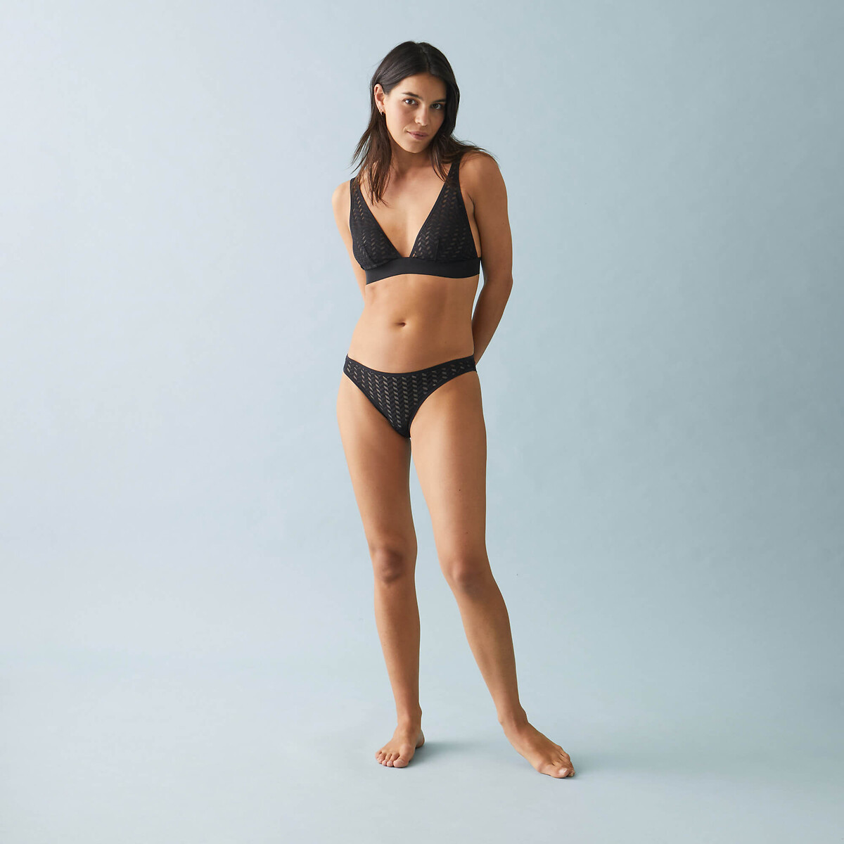 Soutien-gorge triangle AGATHE noir, LE SLIP FRANCAIS