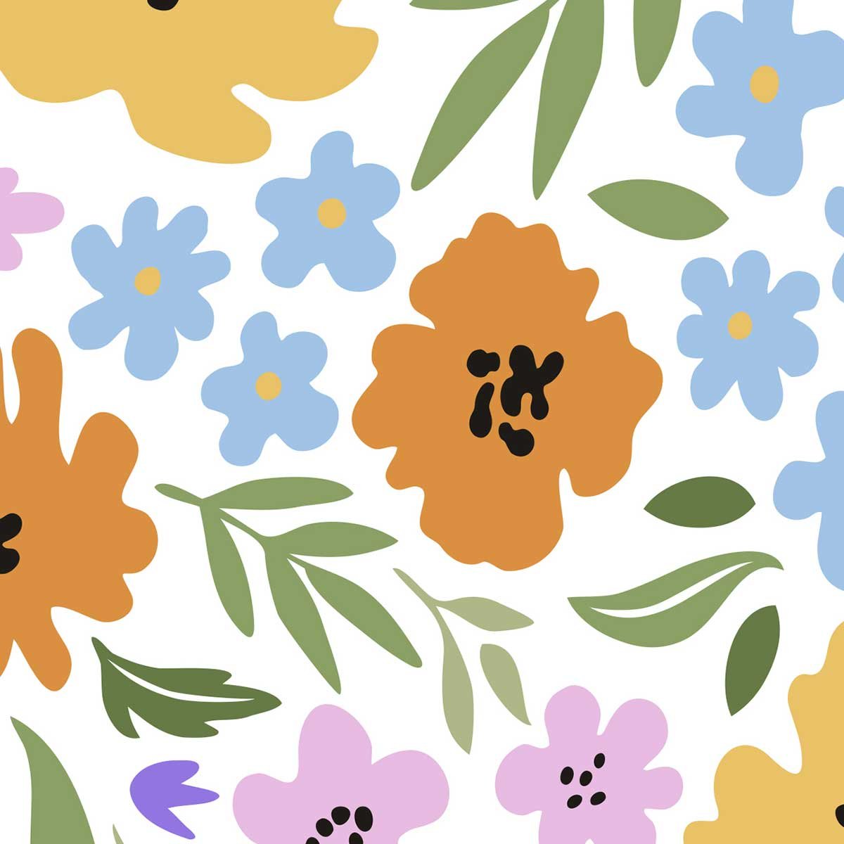 Tableau Flower Market California toile imprimée, HEXOA