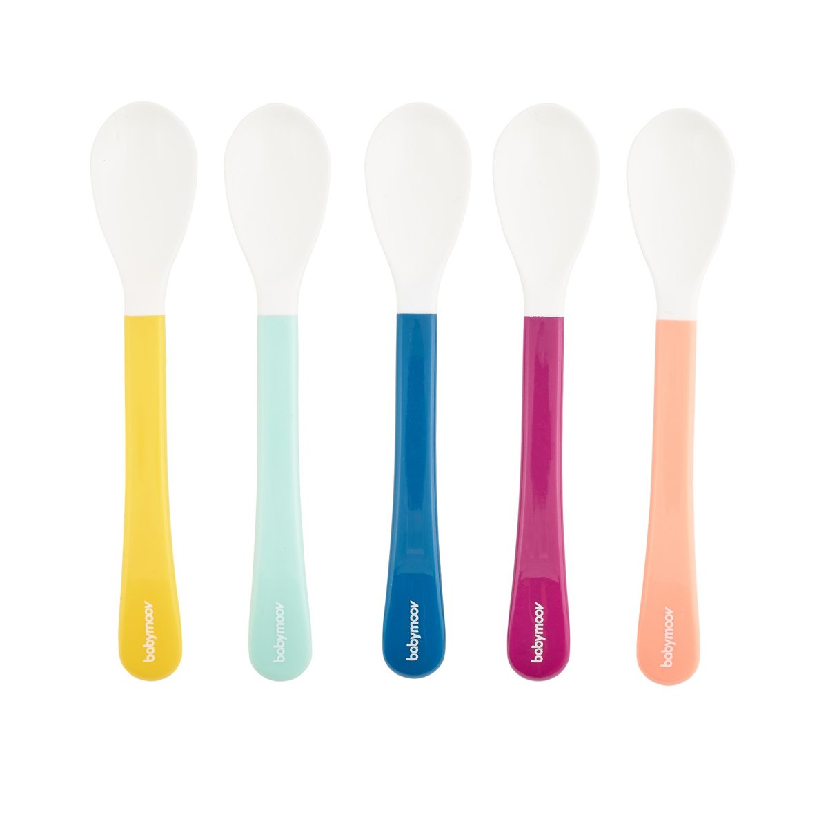 Cuillères bébé 2ème âge ergonomiques multicolore, BABYMOOV