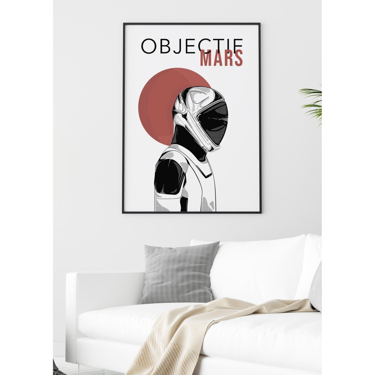 Affiche Objectif Mars blanc, L'AFFICHERIE
