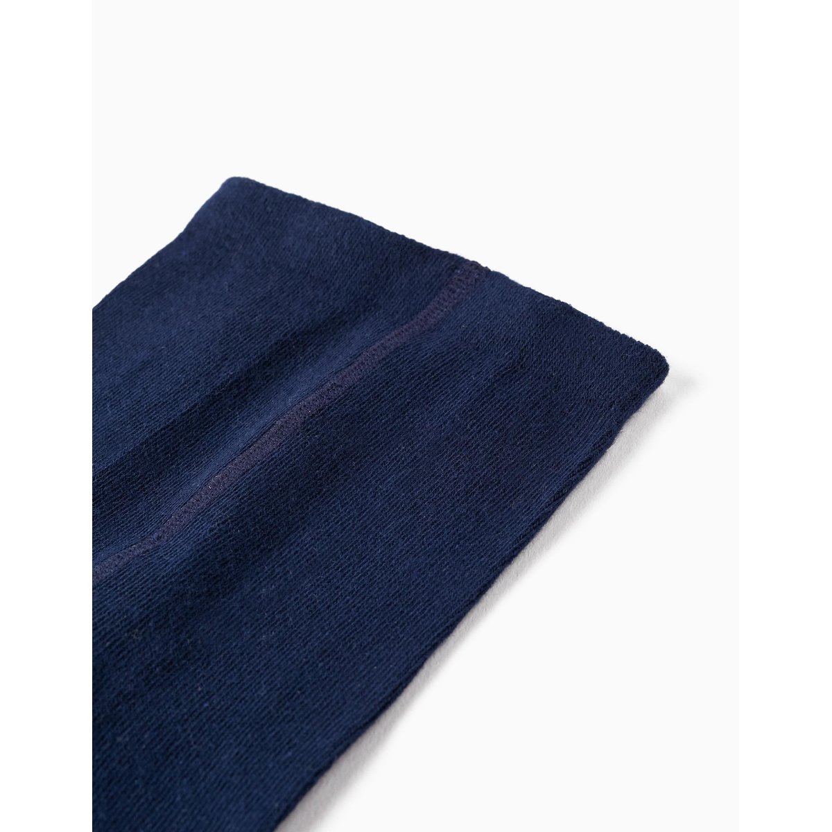 Collants en Tricot de Coton avec Nœud bleu foncé, ZIPPY