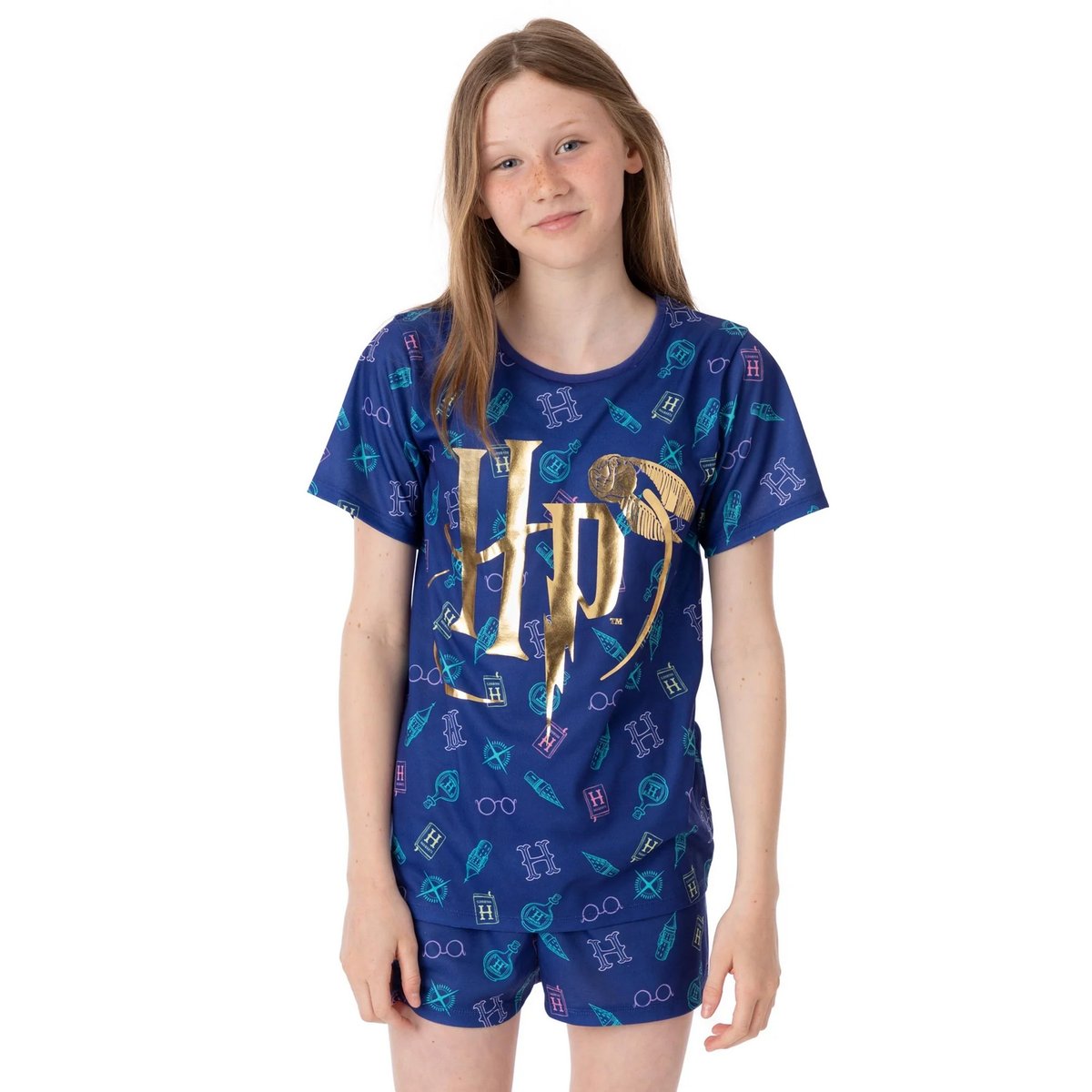 Ensemble de pyjama court bleu, HARRY POTTER