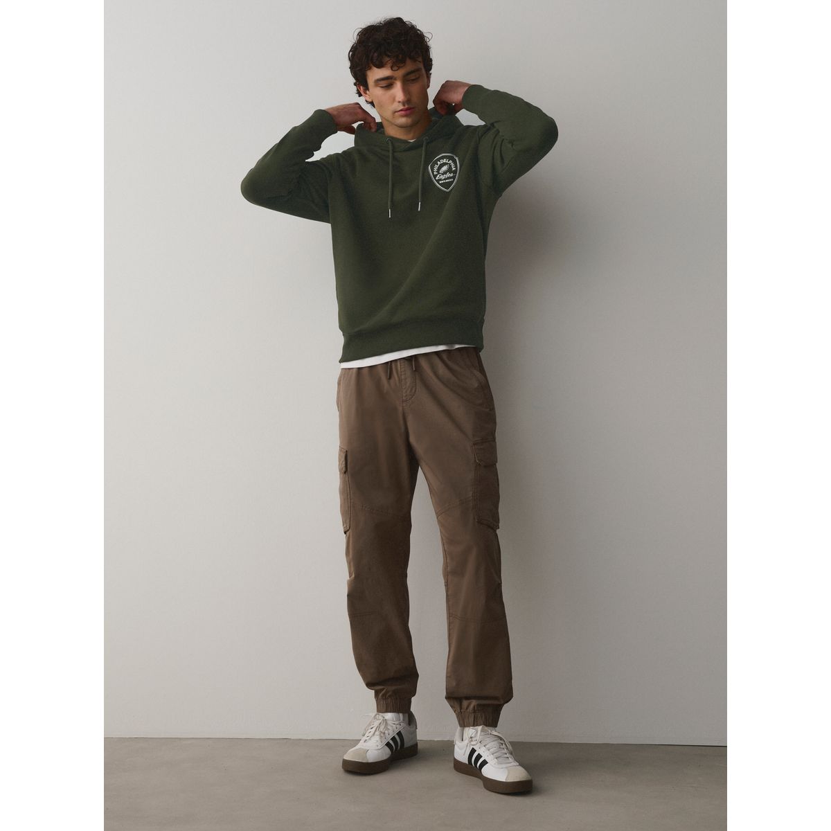 Sweat nfl philadelphia eagles sous licence vert kaki, NEXT