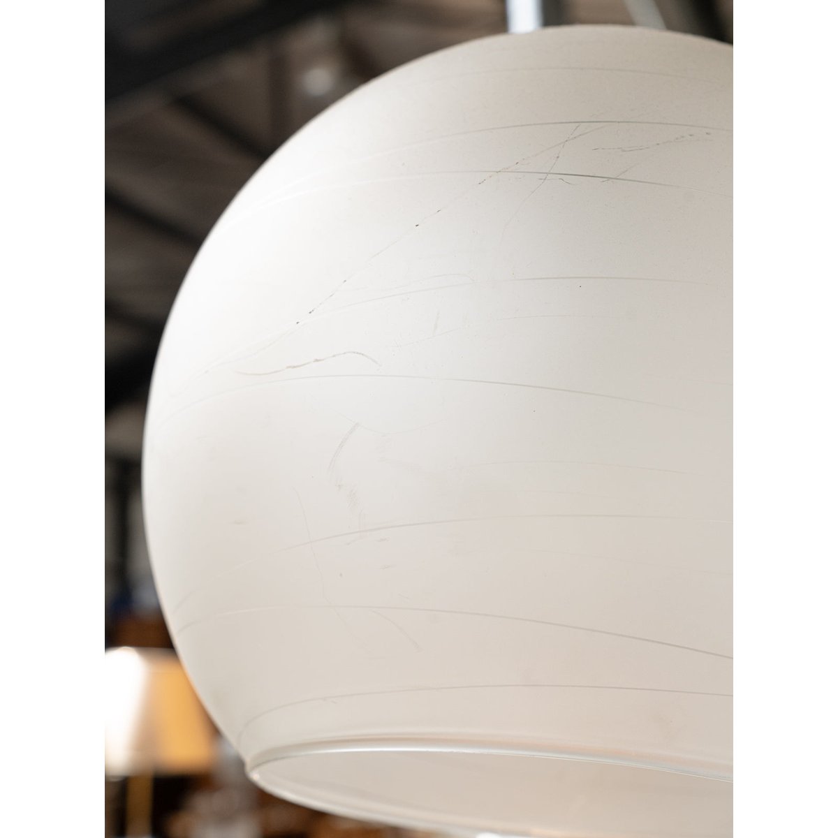 Lampadaire arc en verre et en marbre Julien N°389 - Bon état transparent, DEBONGOUT