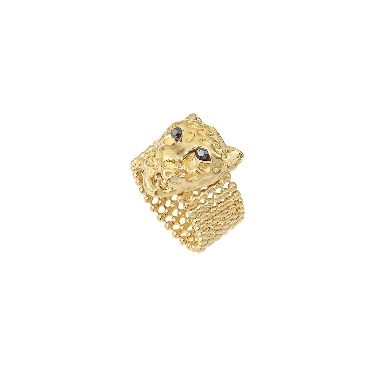 Bague dorée - tiger noir, CAROLINE NAJMAN