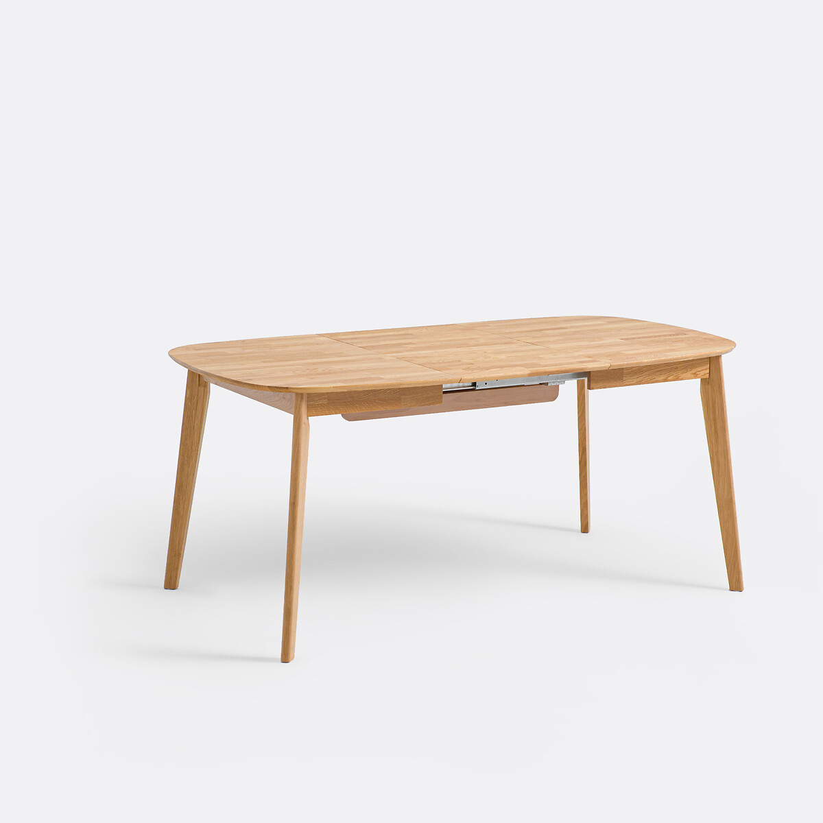 Mesa de comedor extensible de roble macizo, de 4 a 10 cubiertos, DALMAR roble, LA REDOUTE INTERIEURS