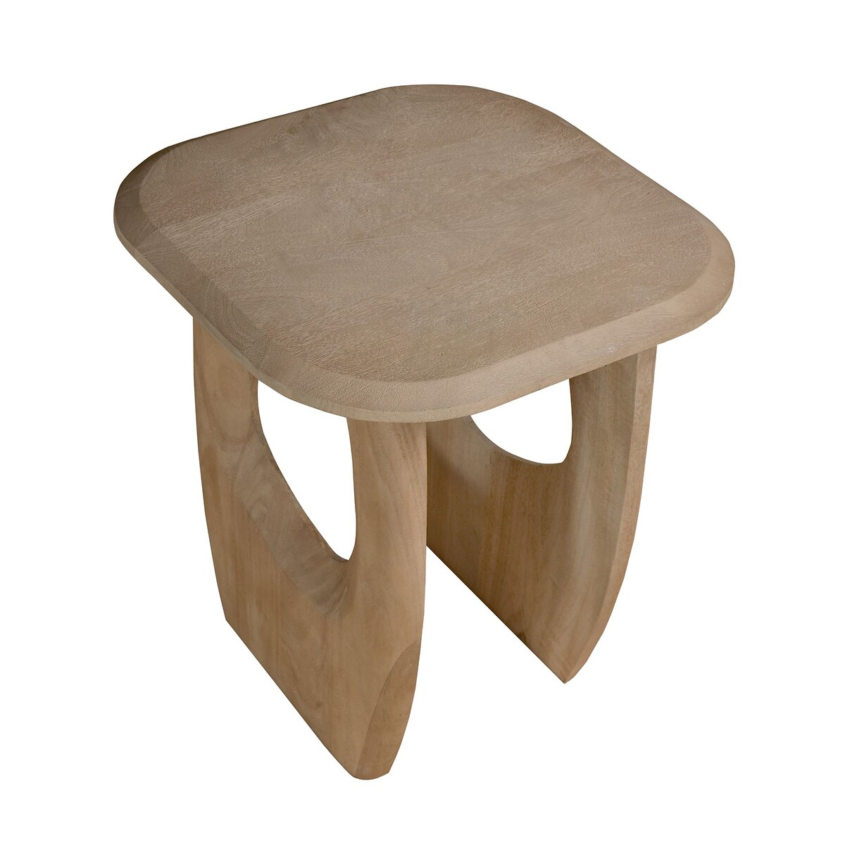 Shou Oval Mango Wood Side Table light wood, ÉDITÉ