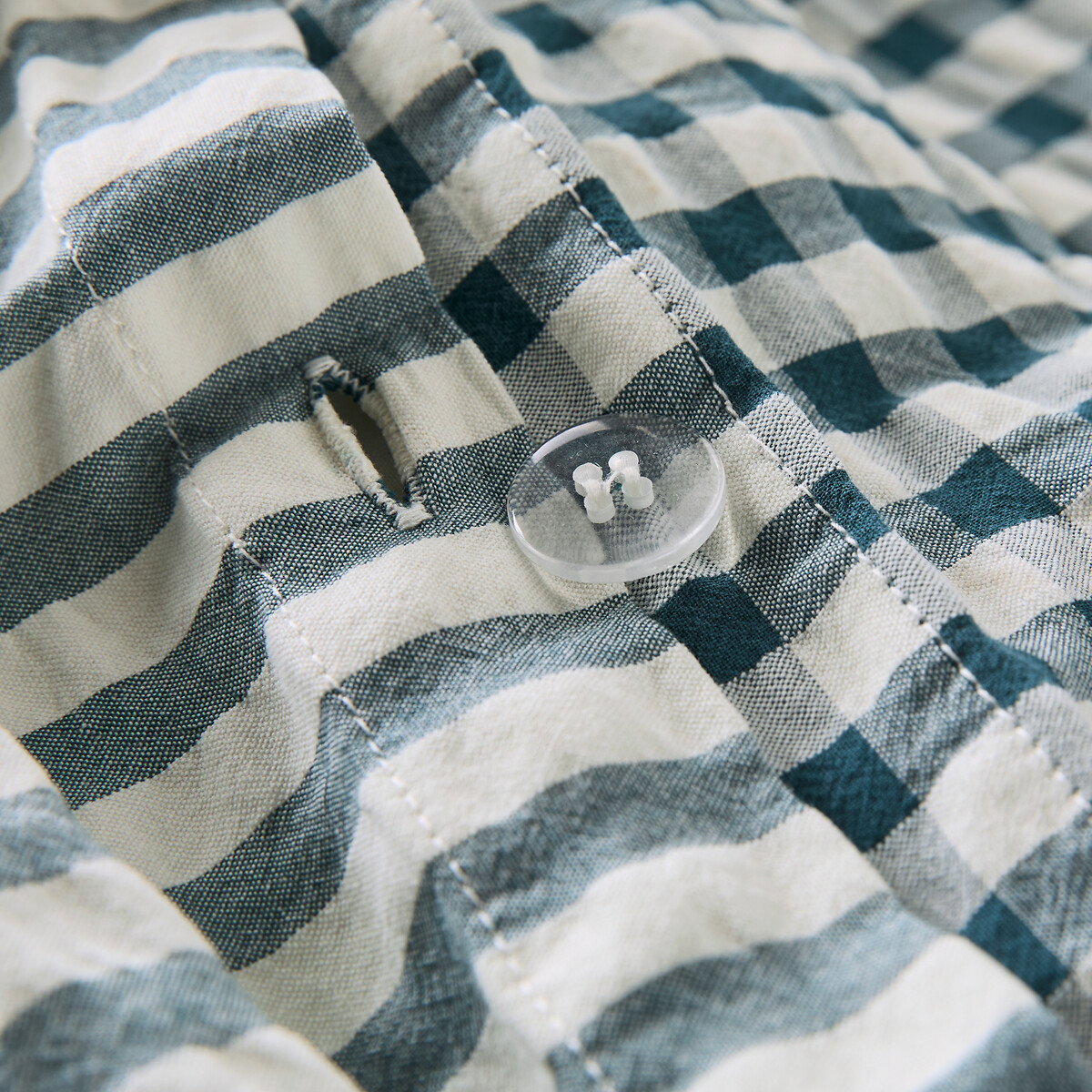 Housse de couette coton seersucker, COTTAGE BLEU bleu, LA REDOUTE INTERIEURS