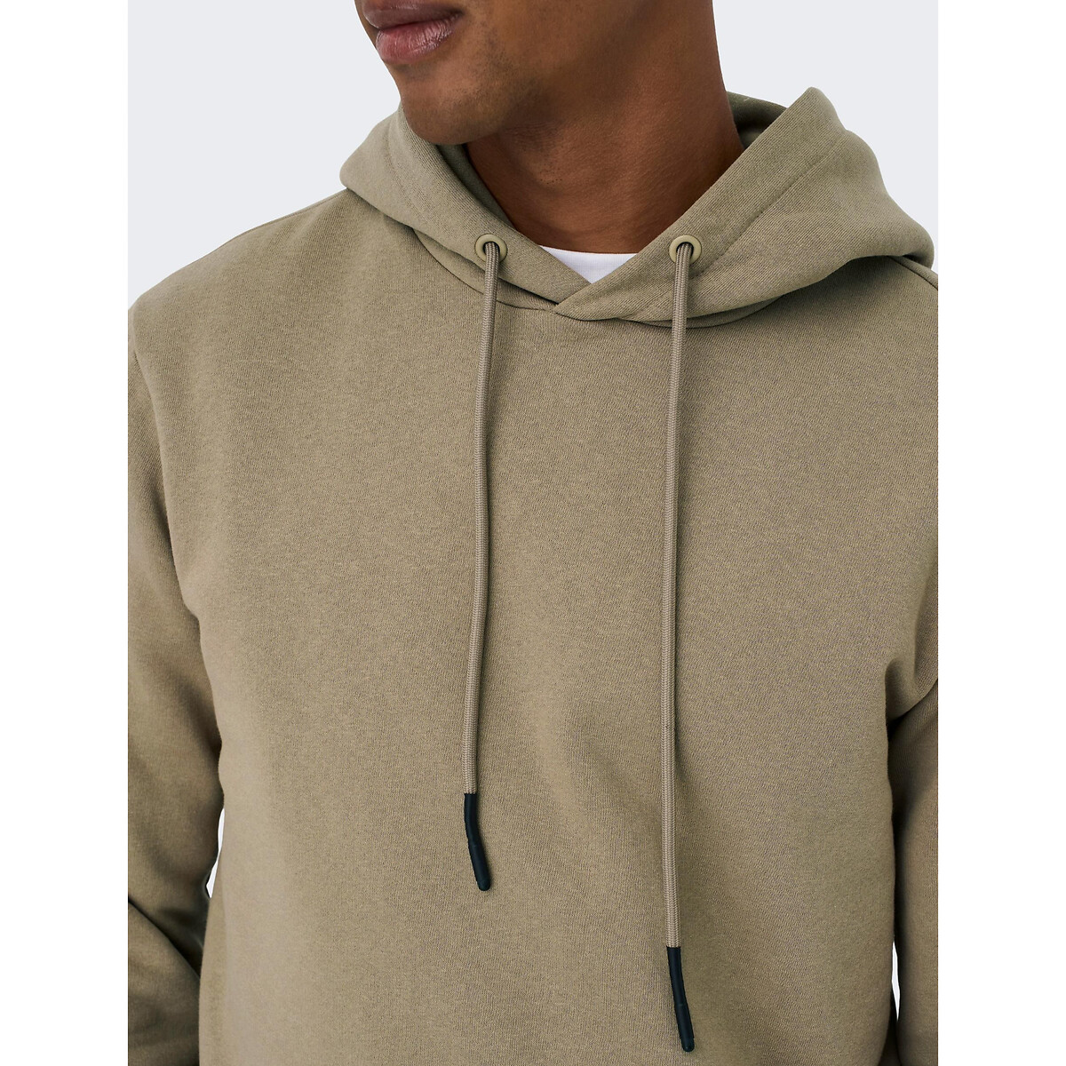 Sweat à capuche Ceres Life beige grisé, ONLY & SONS
