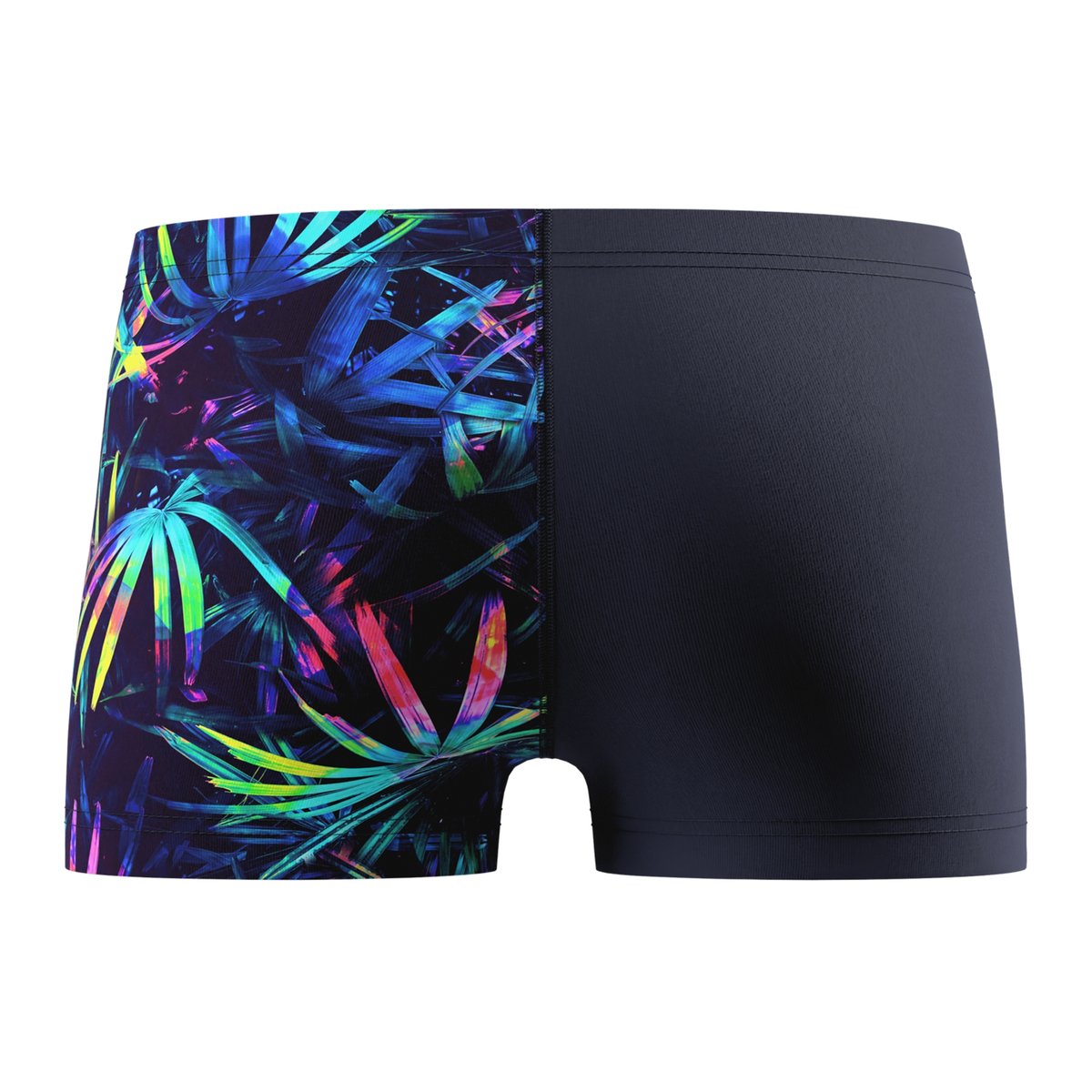 Short de bain motif/style feuilles tropicales AQUA bleu marine, SPEEDO