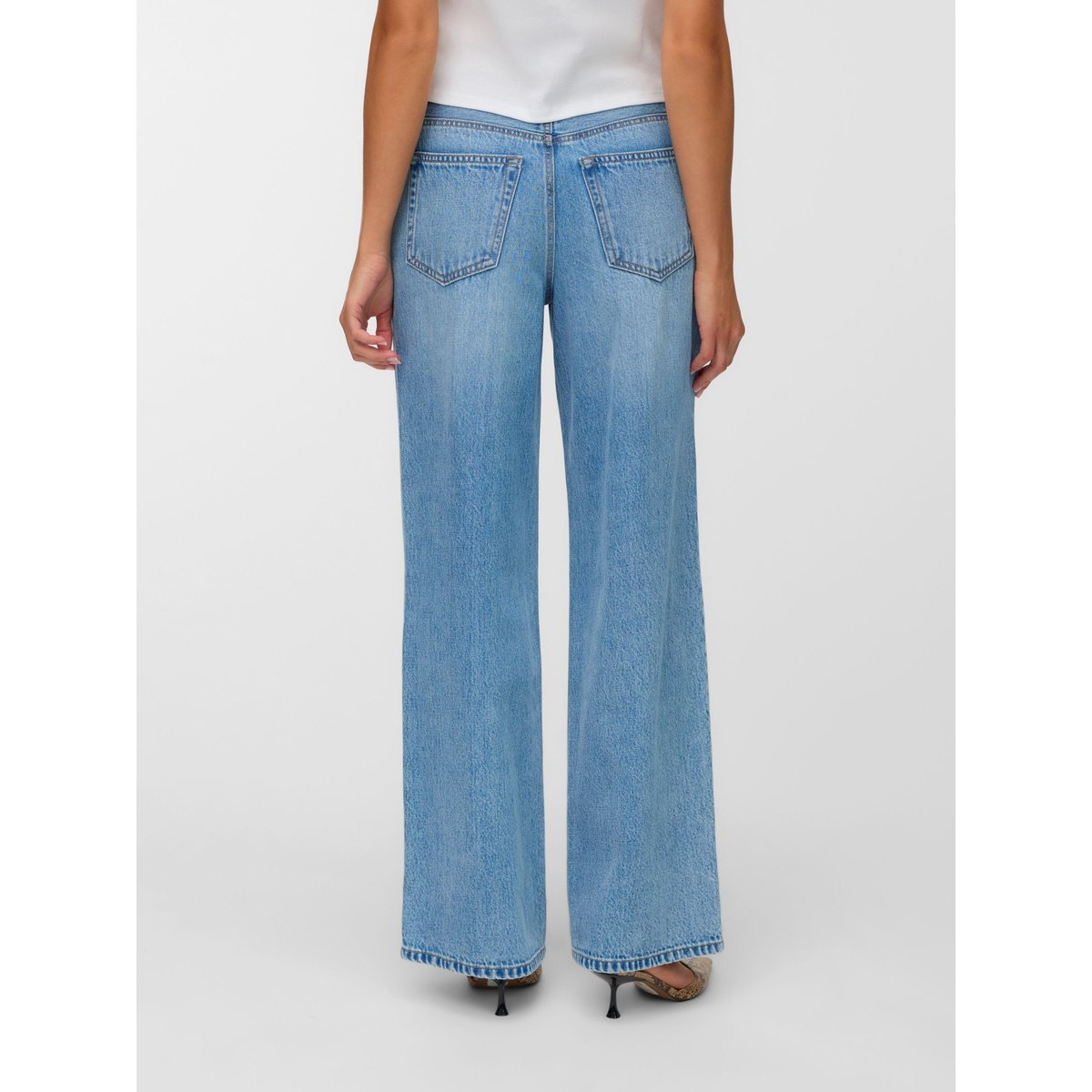 Jean À Coupe Large light blue denim, VERO MODA
