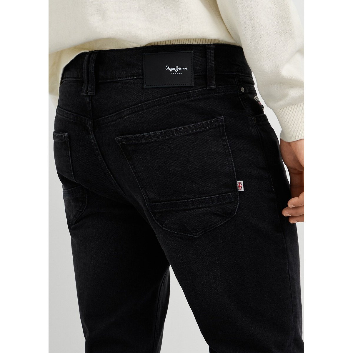 Jean slim, HATCH noir lavé, PEPE JEANS
