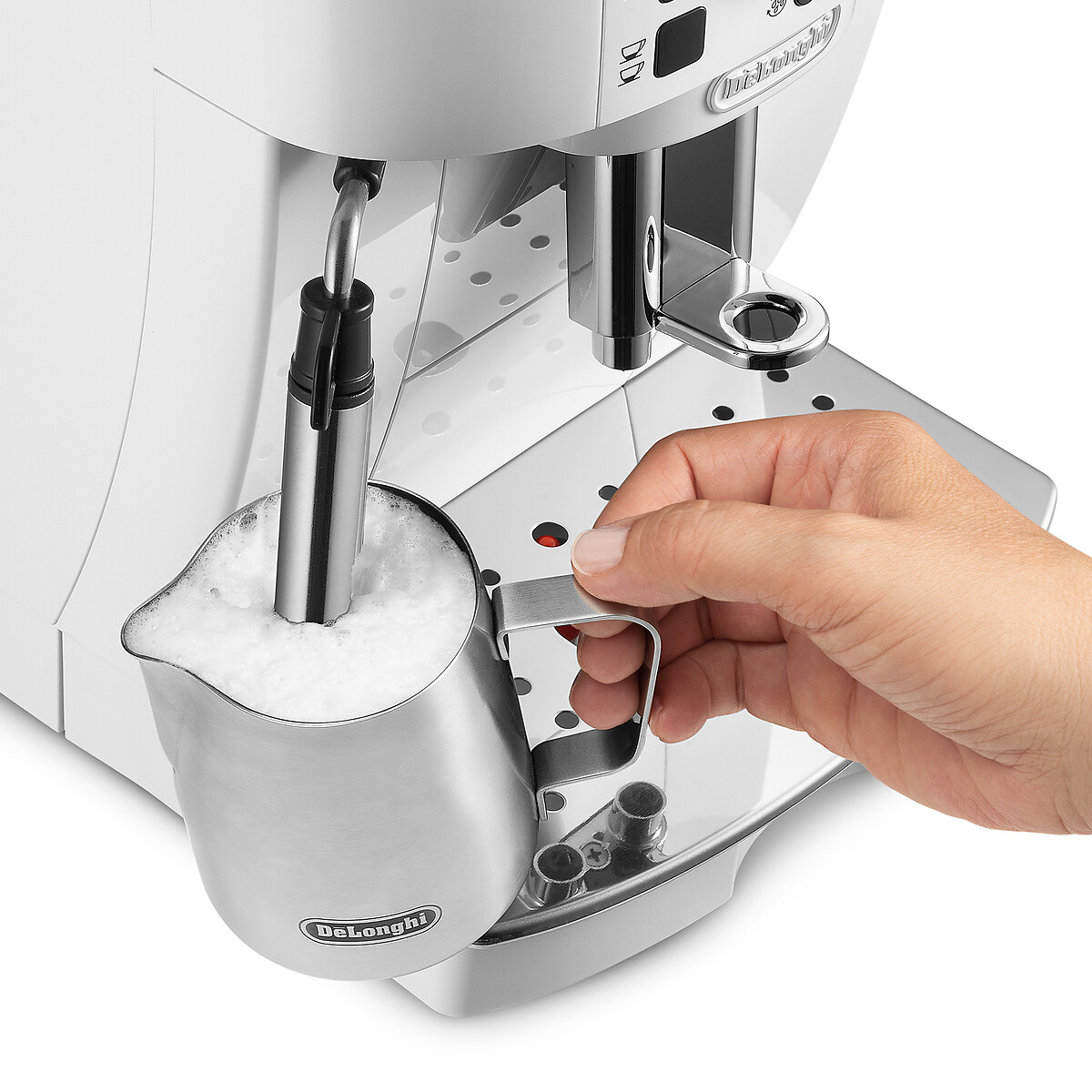Expresso Broyeur Magnifica S ECAM21.117.W S11 blanc blanc, DELONGHI