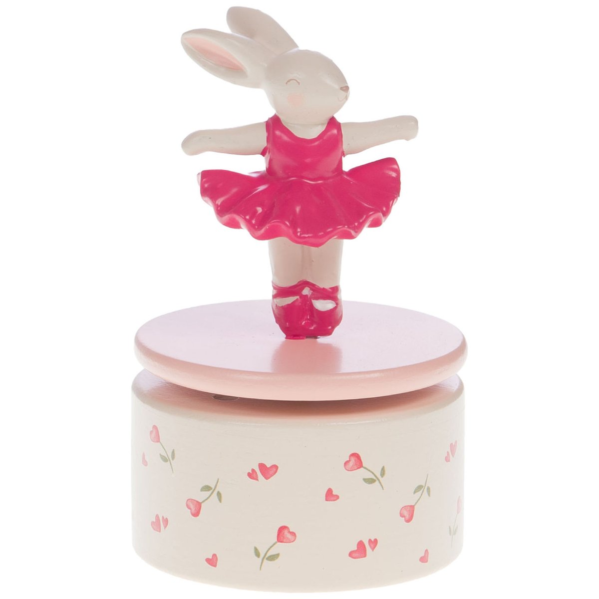 Boîte à musique rose, blanc, crème, AMADEUS LES PETITS