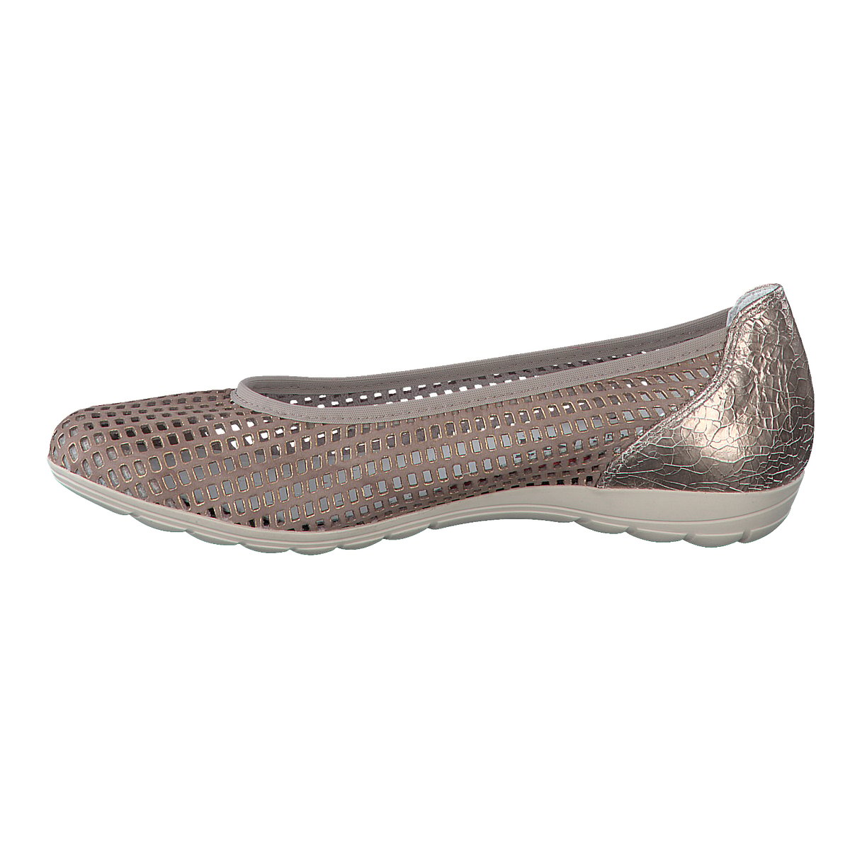Ballerines en cuir EVELYNE marron p5122, MEPHISTO