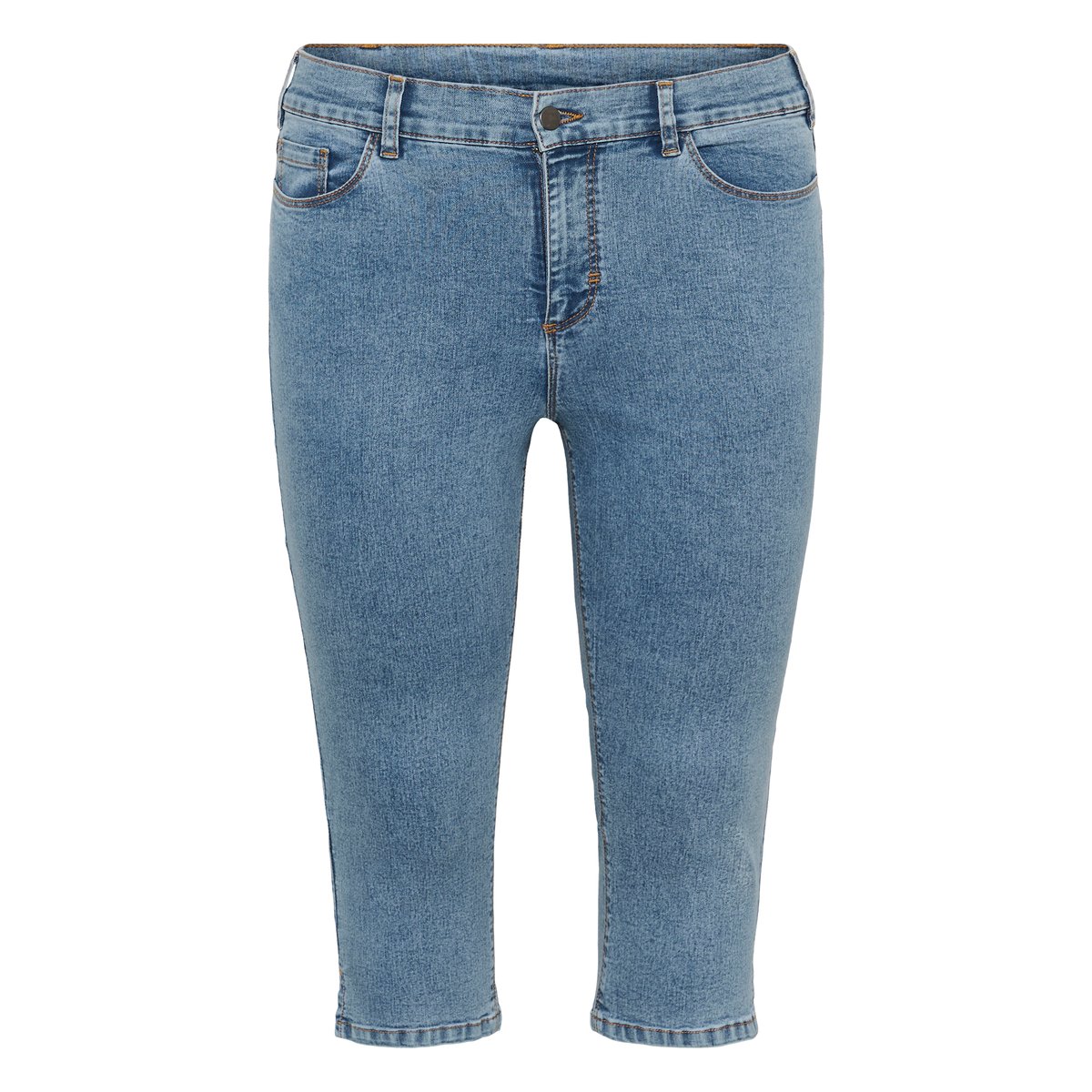 Jeans bleu washed blue denim, KAFFE CURVE