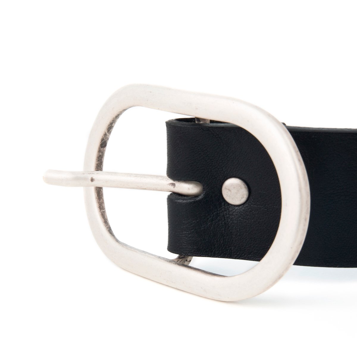 Ceinture large cuir lisse noir, JULES & JENN