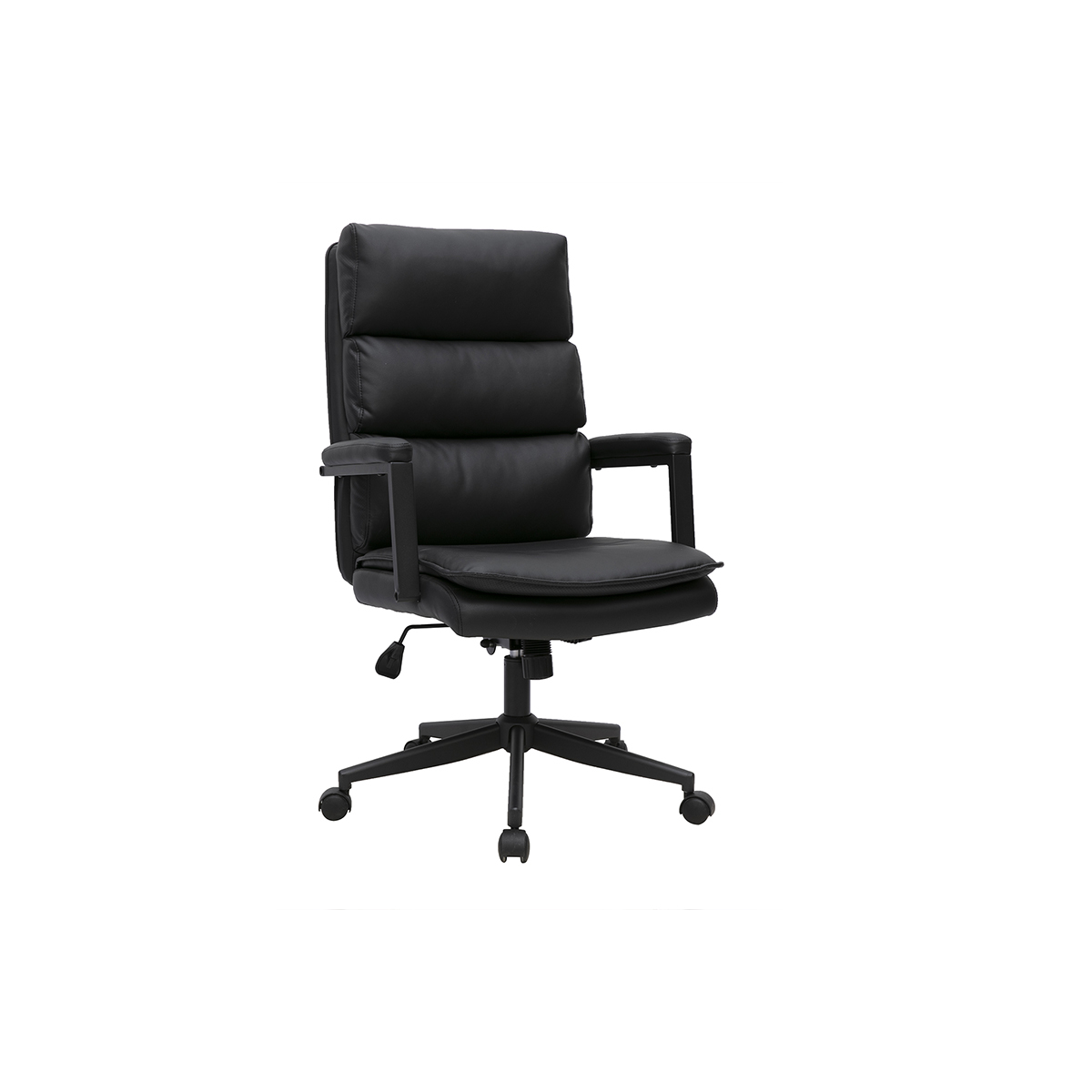 Fauteuil de bureau à roulettes noir SAEL noir, MILIBOO