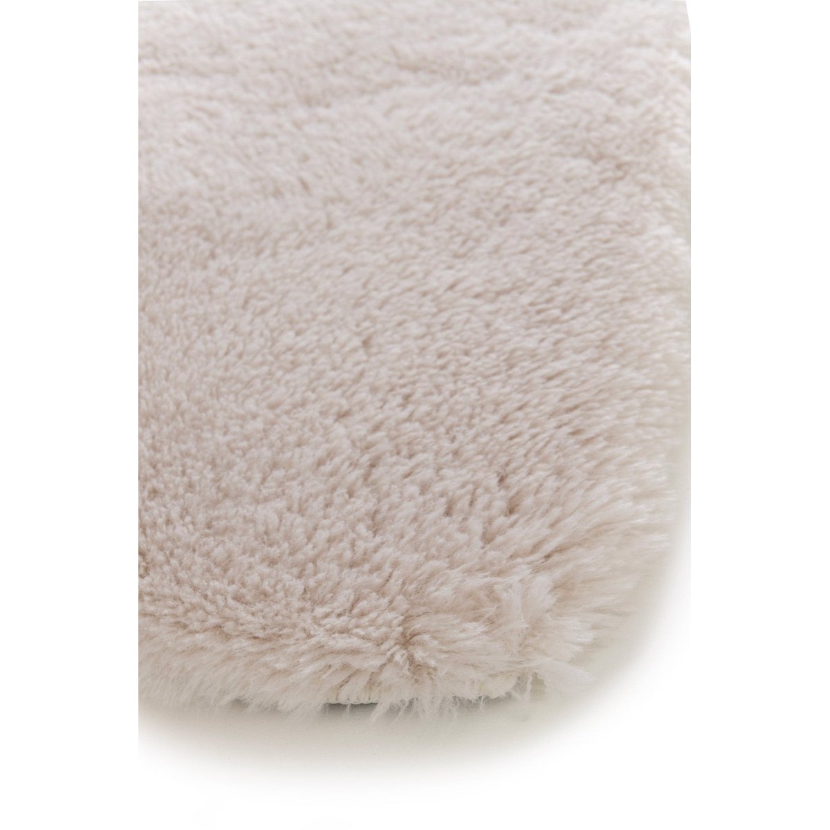 Tapis shaggy ultra-doux forme organique DUVKA beige sable, AFK LIVING